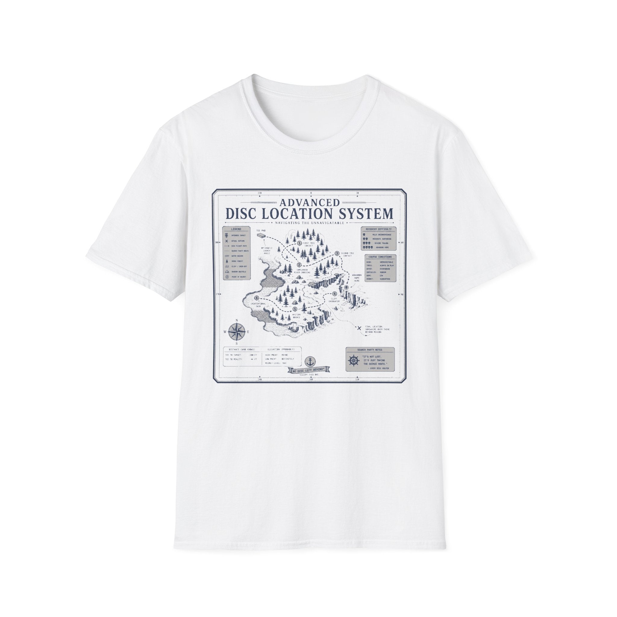 Disc Location System Vintage Disc Golf T-Shirt