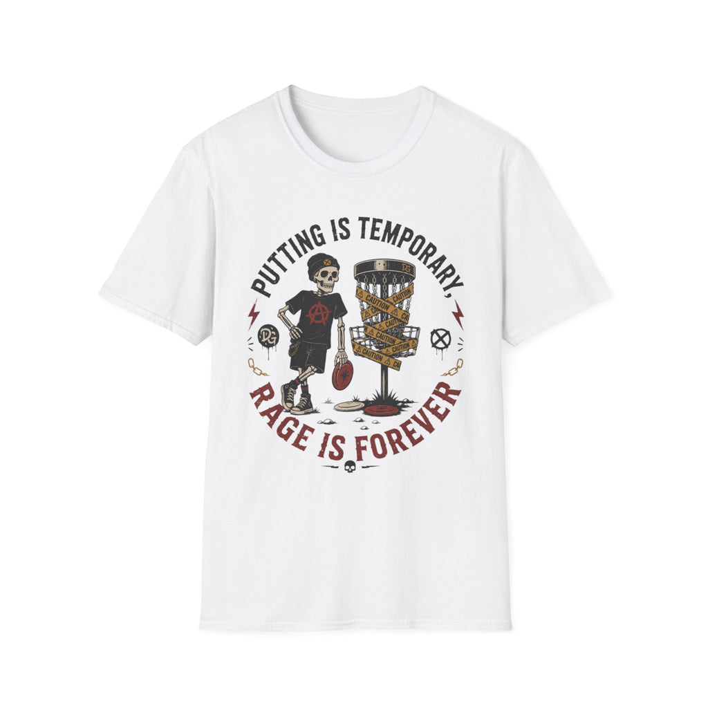 Putting is Temporary Vintage Disc Golf T-Shirt