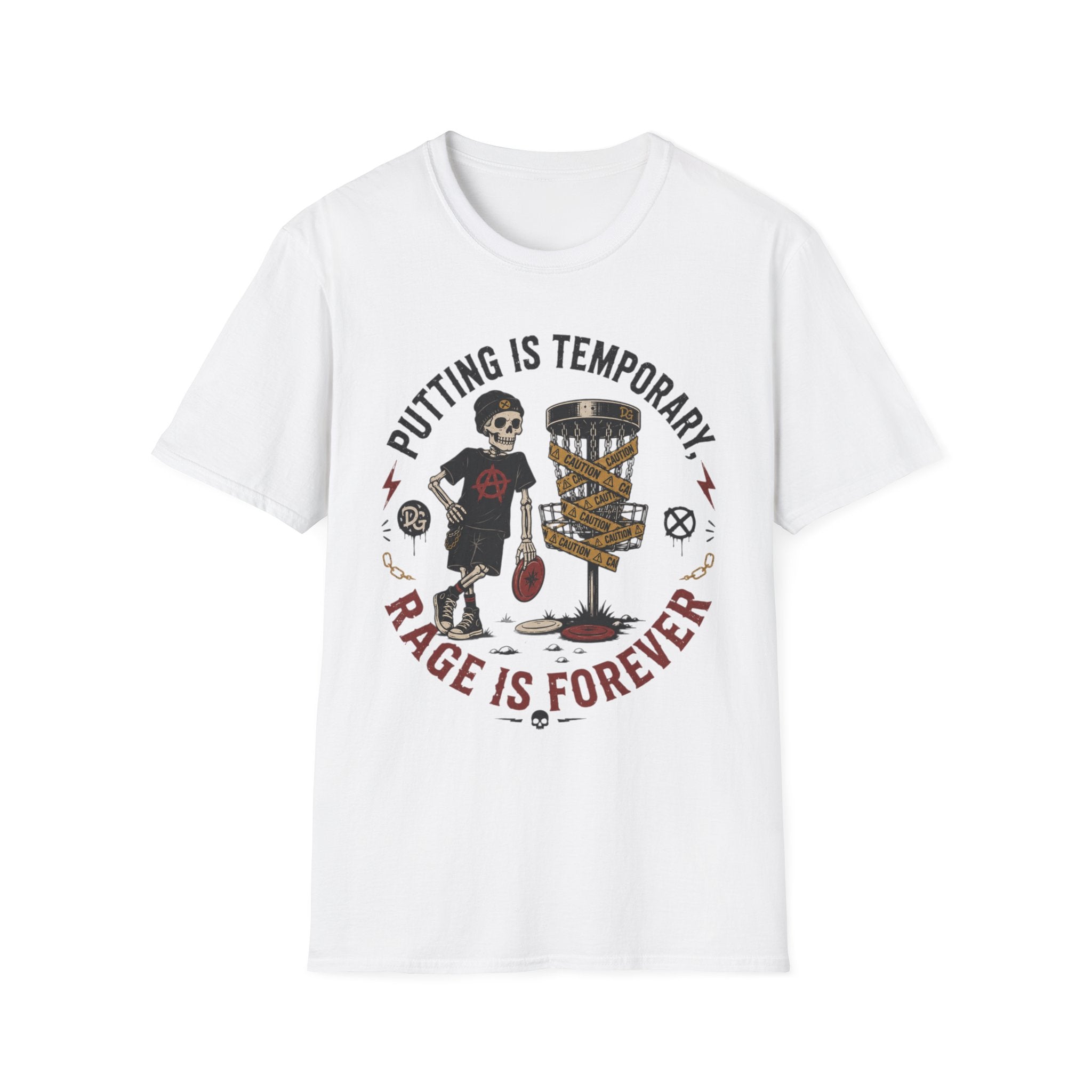 Putting is Temporary Vintage Disc Golf T-Shirt