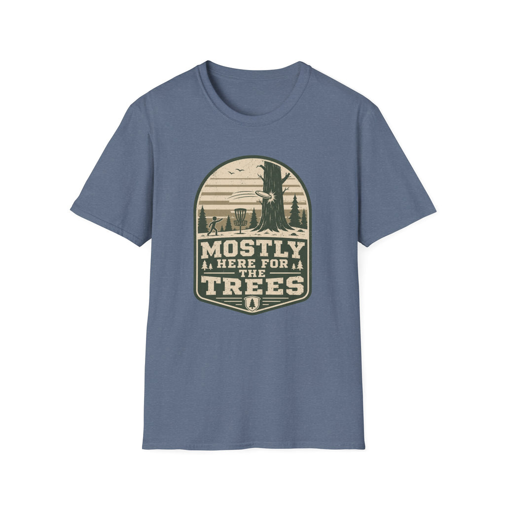 Mostly Here For the TreesVintage Disc Golf T-Shirt