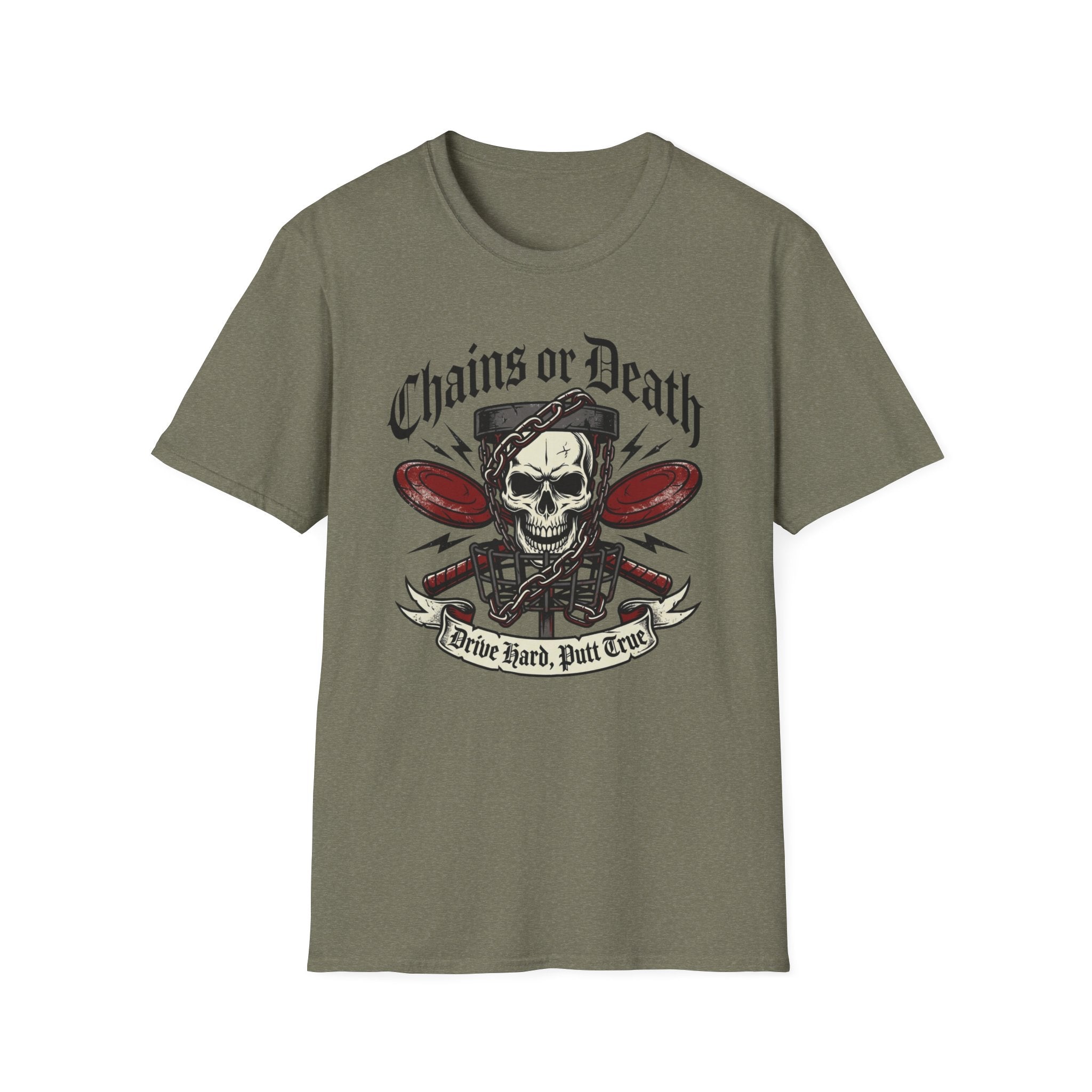 Chains or Death Vintage Disc Golf T-Shirt