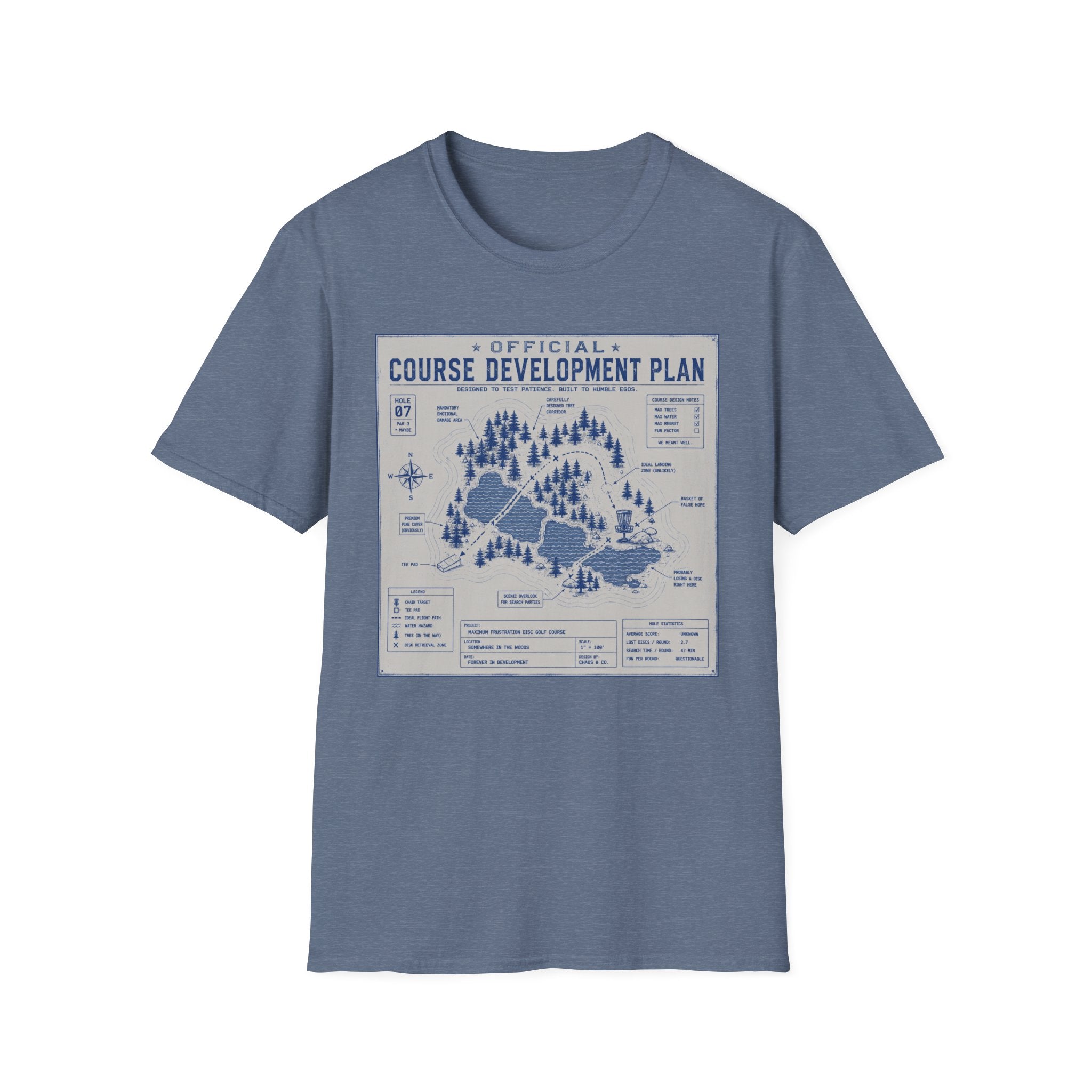 Course Development Plan Vintage Disc Golf T-Shirt