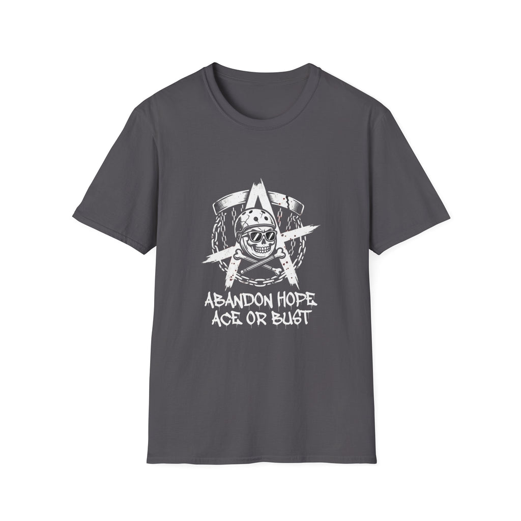 Abandon Hope - Ace or Bust Vintage Disc Golf T-Shirt