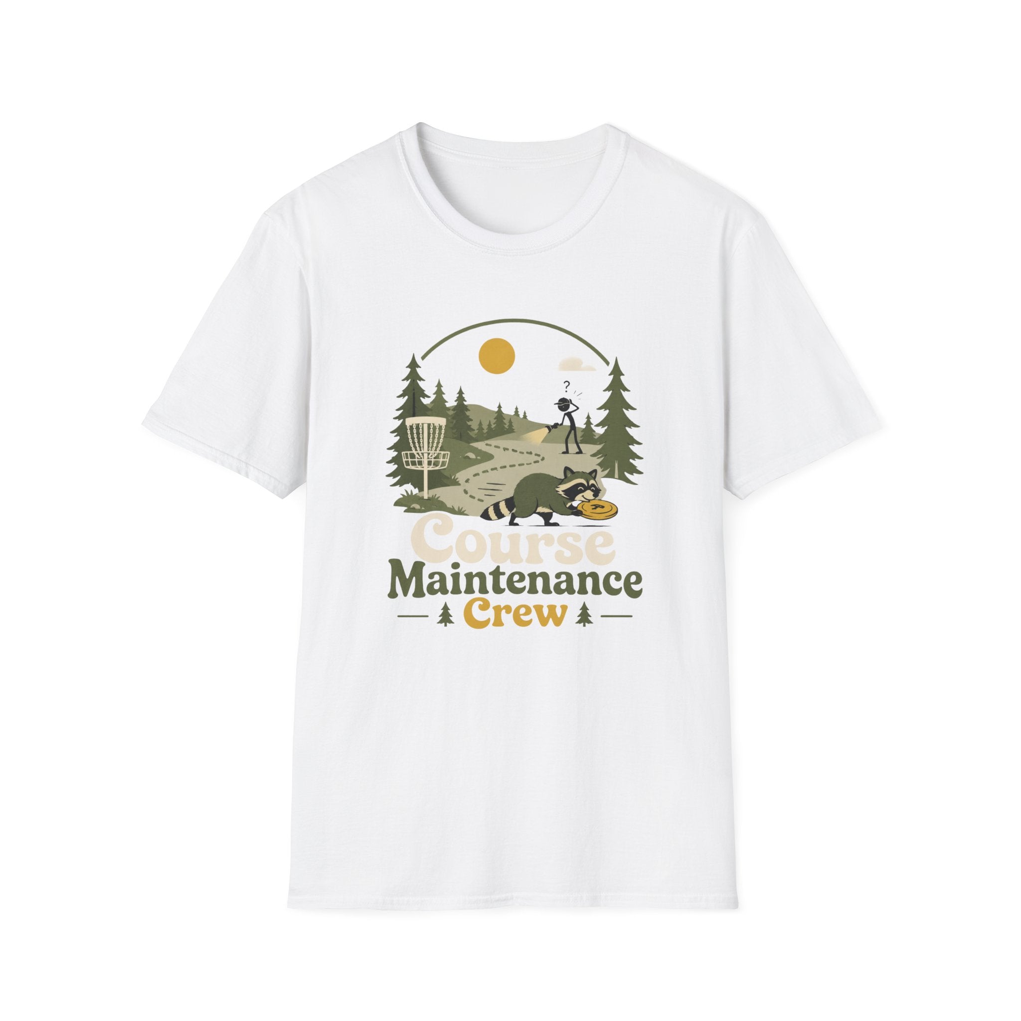 Course Maintenance Crew Vintage Disc Golf T-Shirt