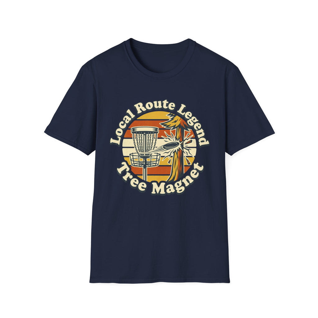 Local Route Tree Magnet Vintage Disc Golf T-Shirt