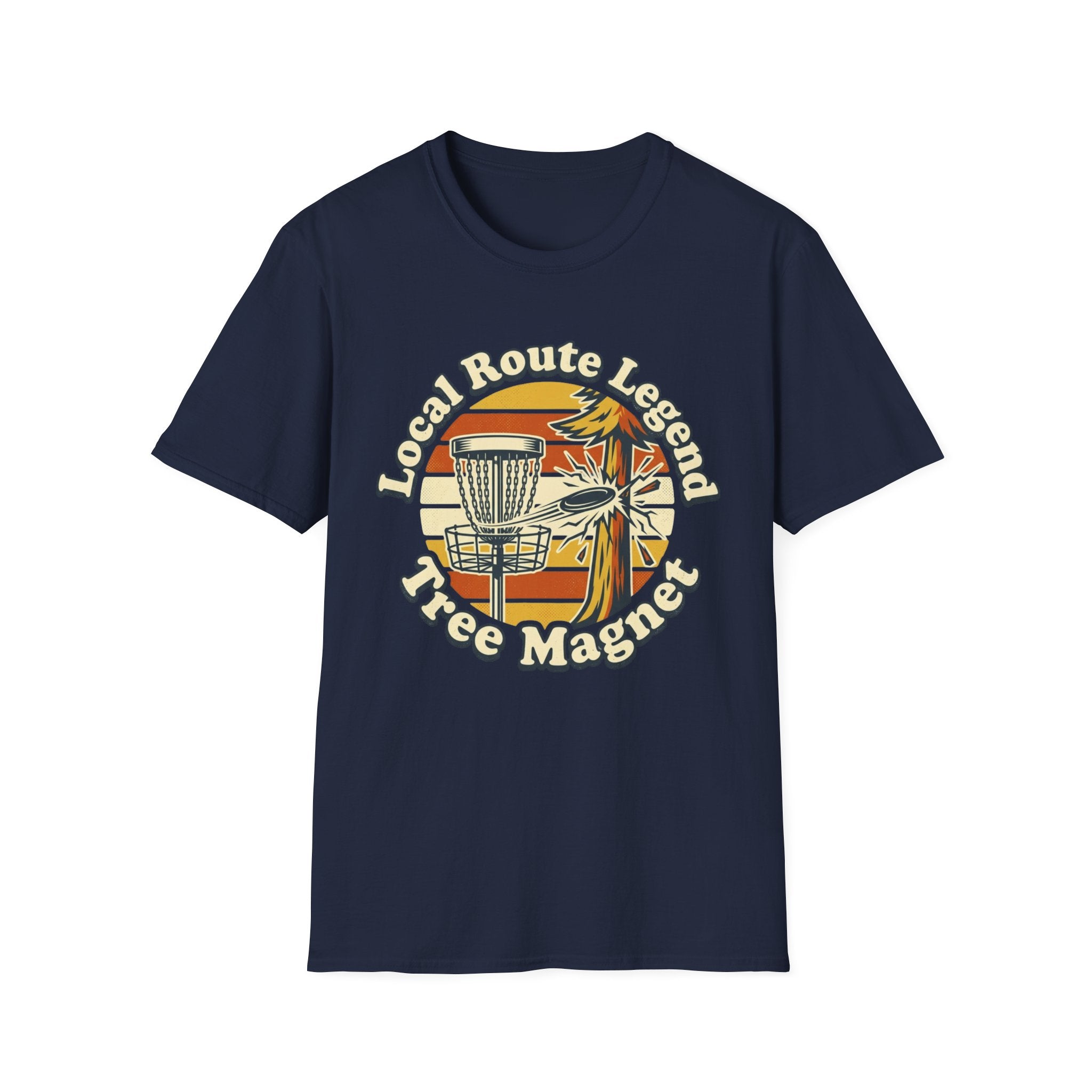Local Route Tree Magnet Vintage Disc Golf T-Shirt