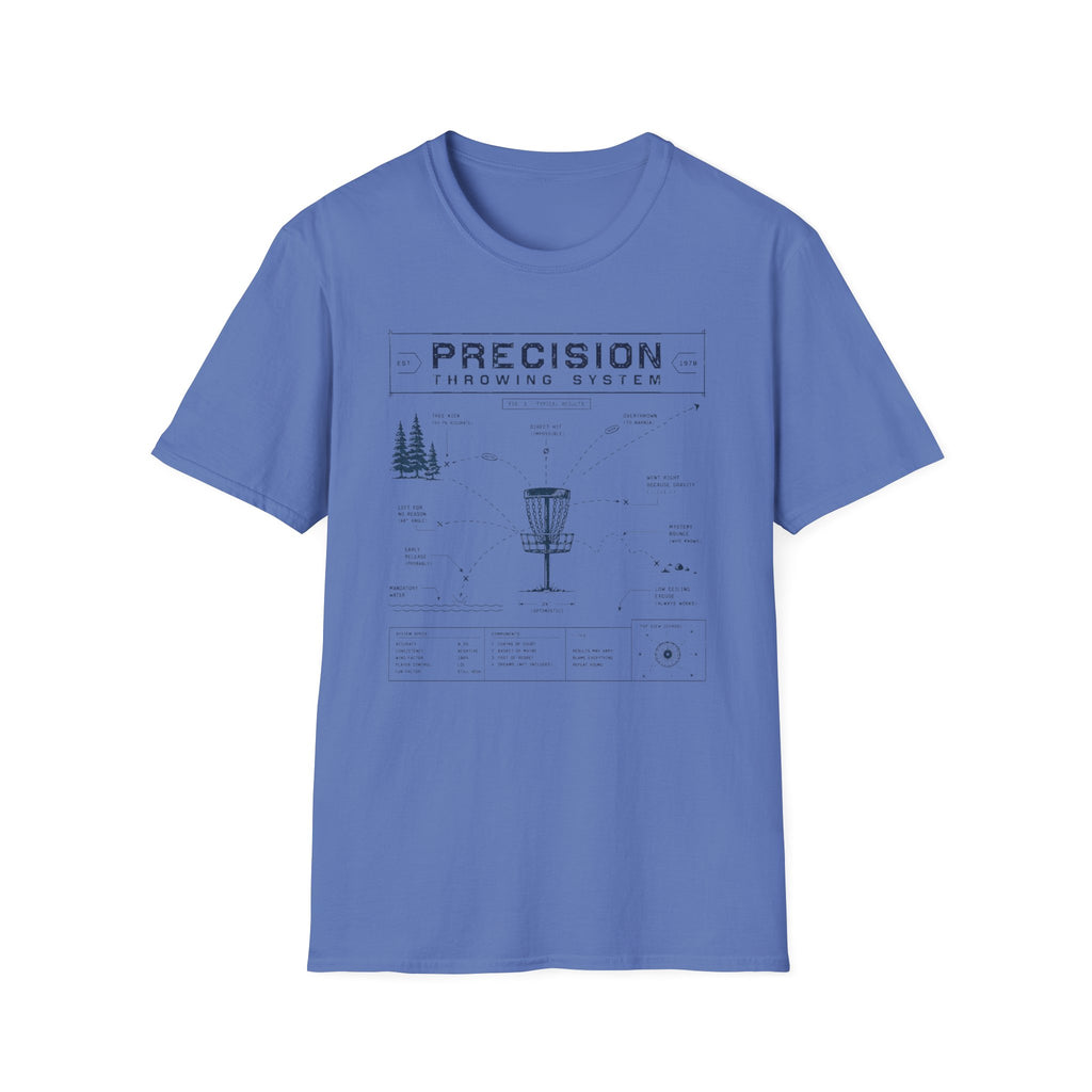 Precision Throwing System Vintage Disc Golf T-Shirt