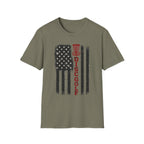 DG Distressed Flag Vintage Disc Golf T-Shirt