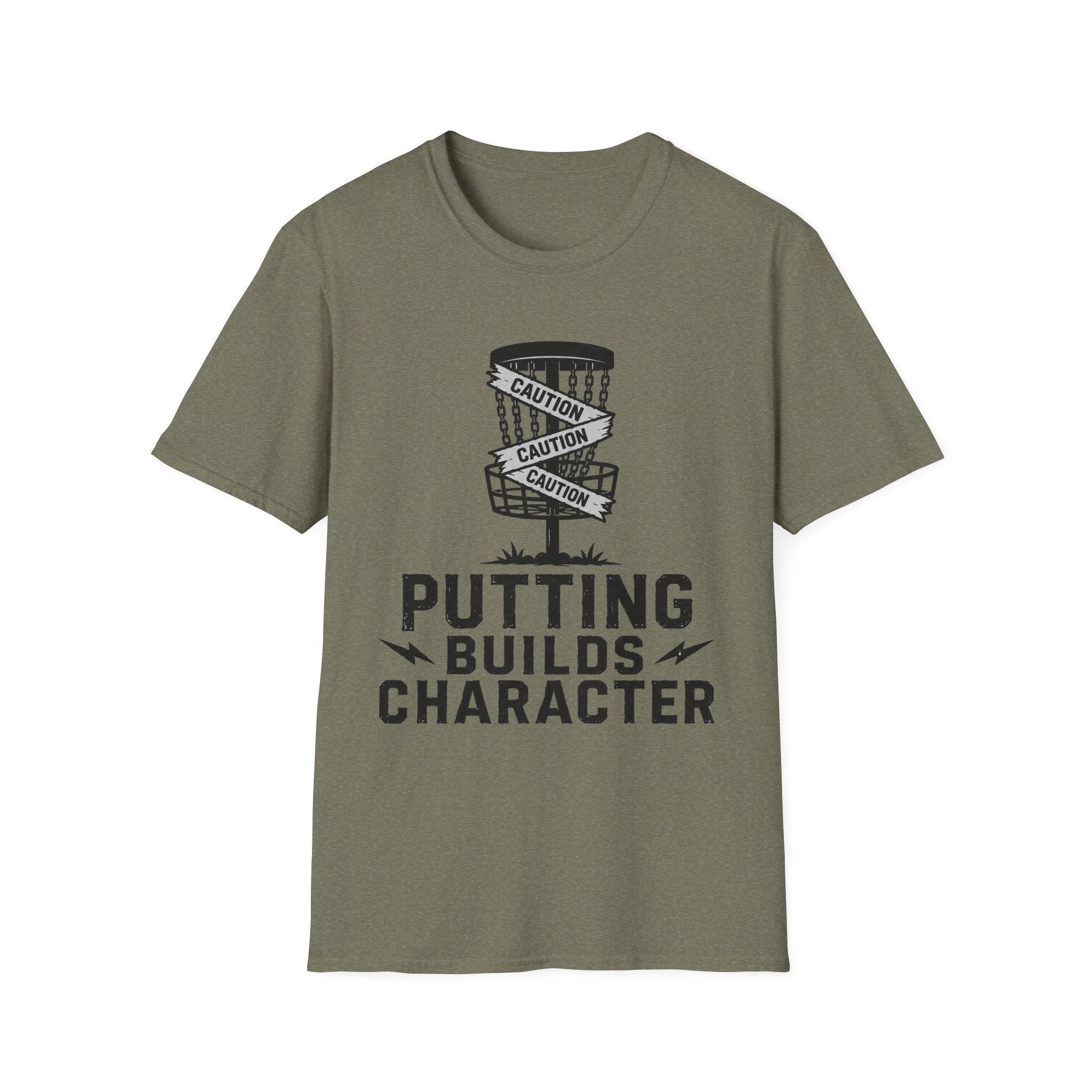 Putting Builds Character Vintage Disc Golf T-Shirt