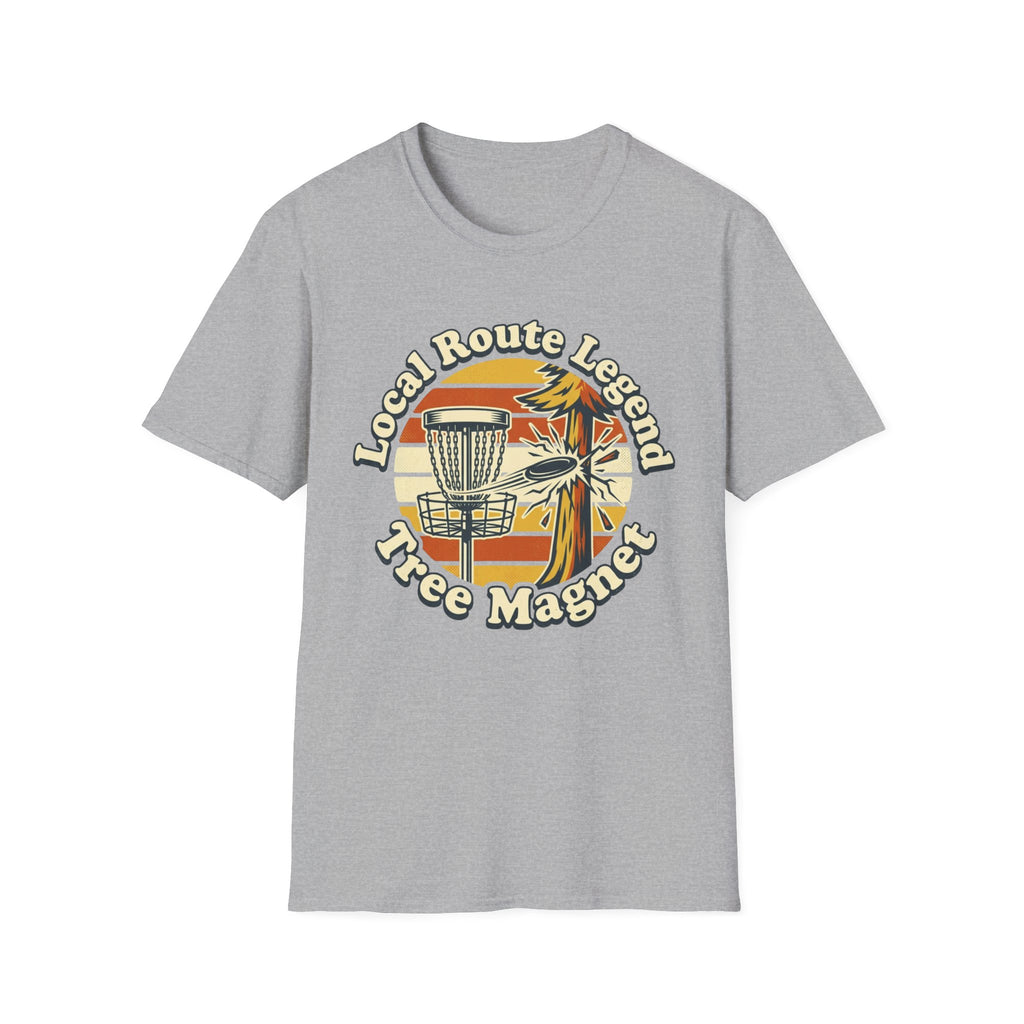 Local Route Tree Magnet Vintage Disc Golf T-Shirt
