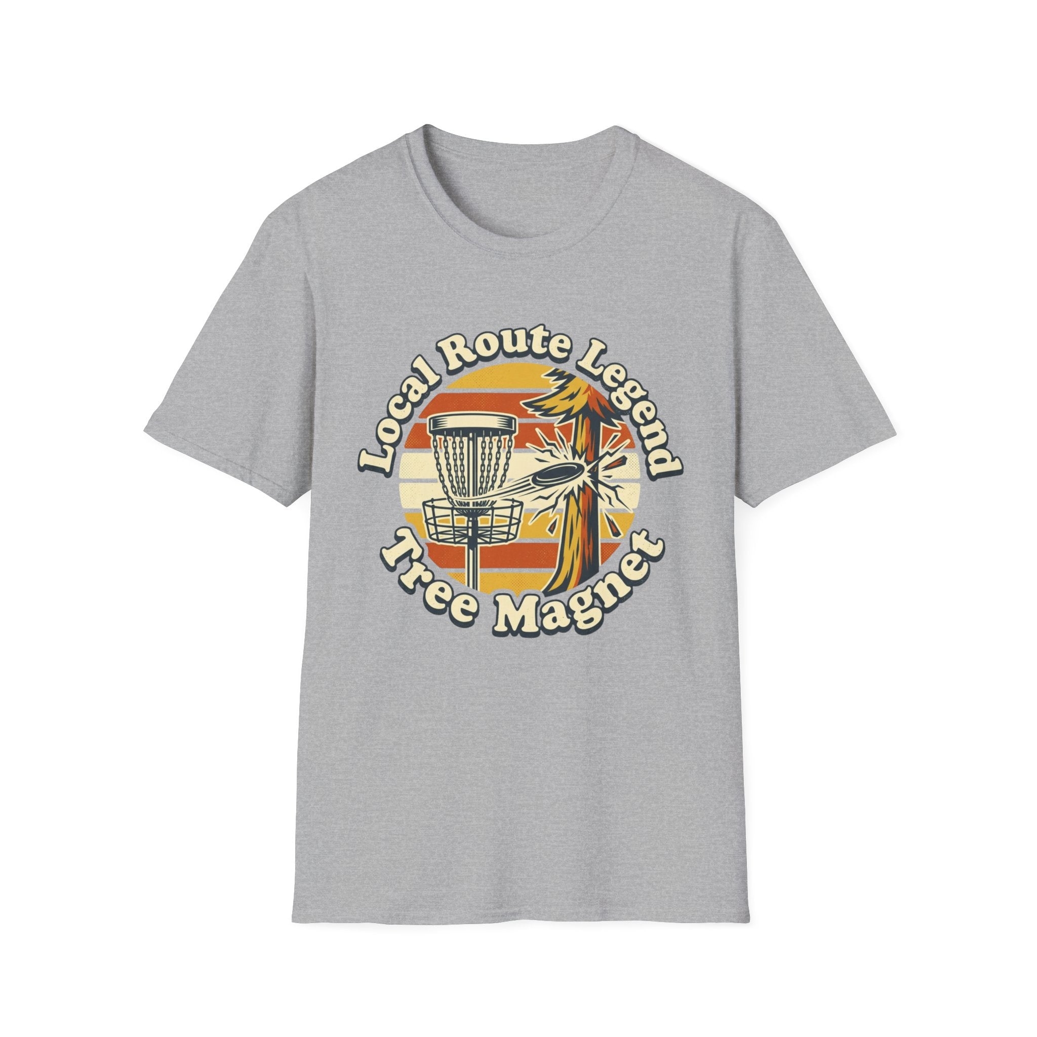 Local Route Tree Magnet Vintage Disc Golf T-Shirt