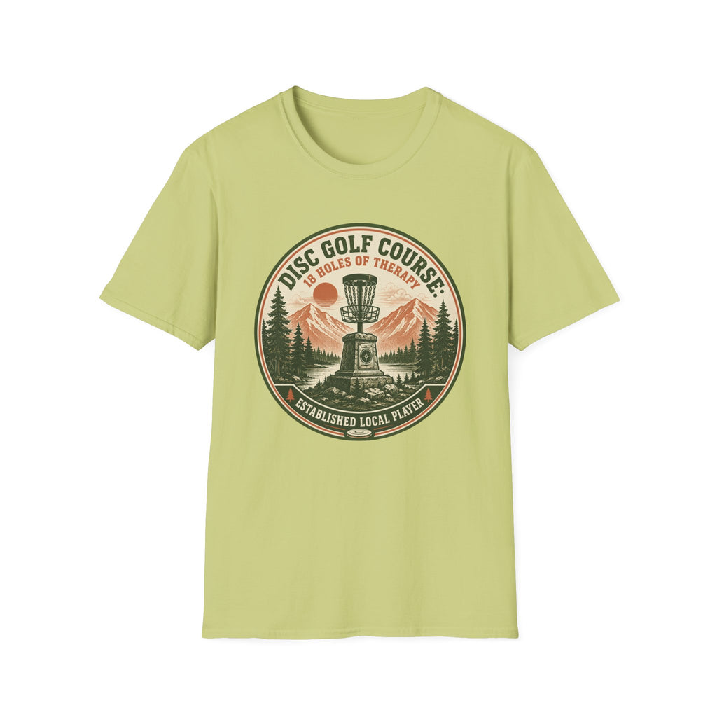 18 Holes of Therapy Vintage Disc Golf T-Shirt