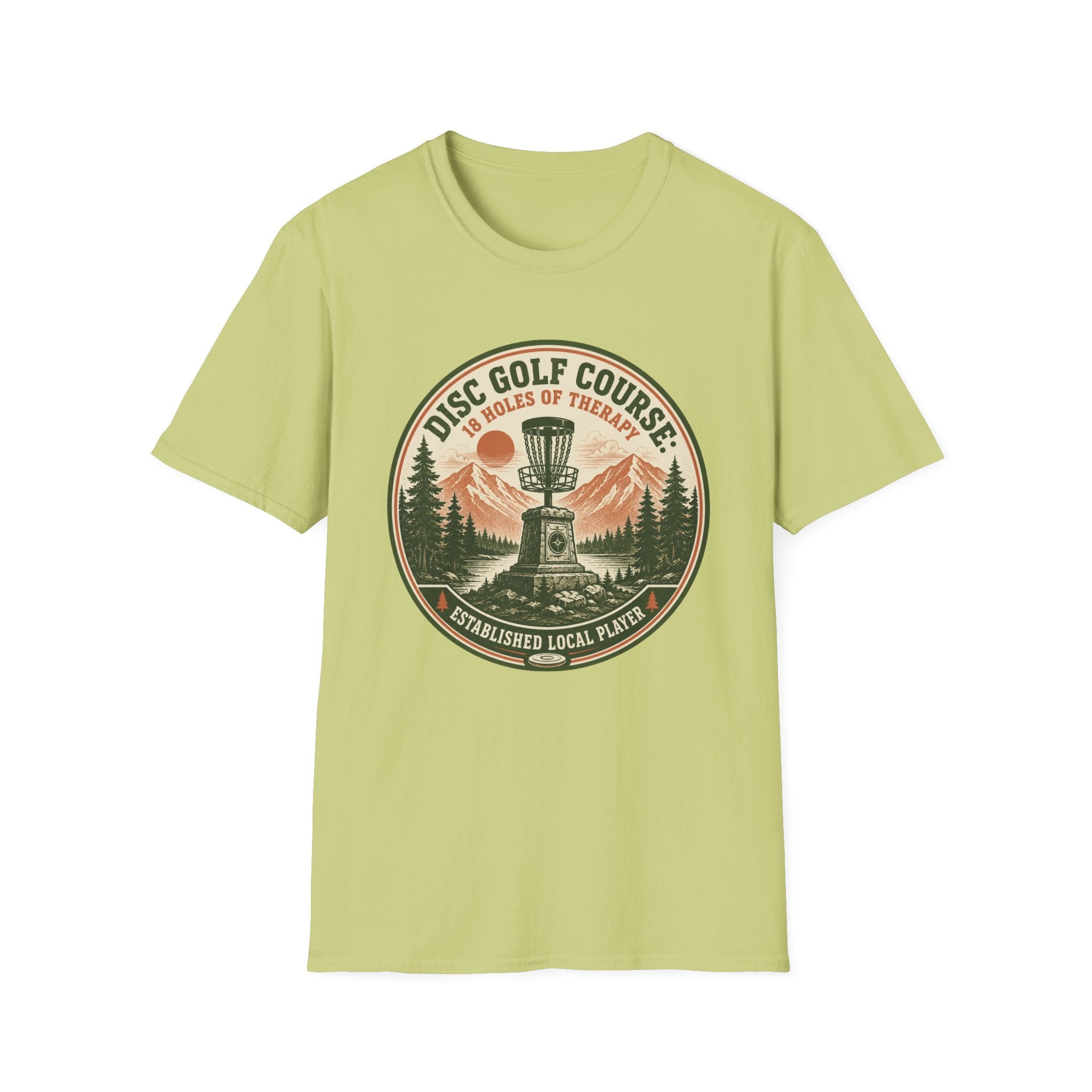 18 Holes of Therapy Vintage Disc Golf T-Shirt