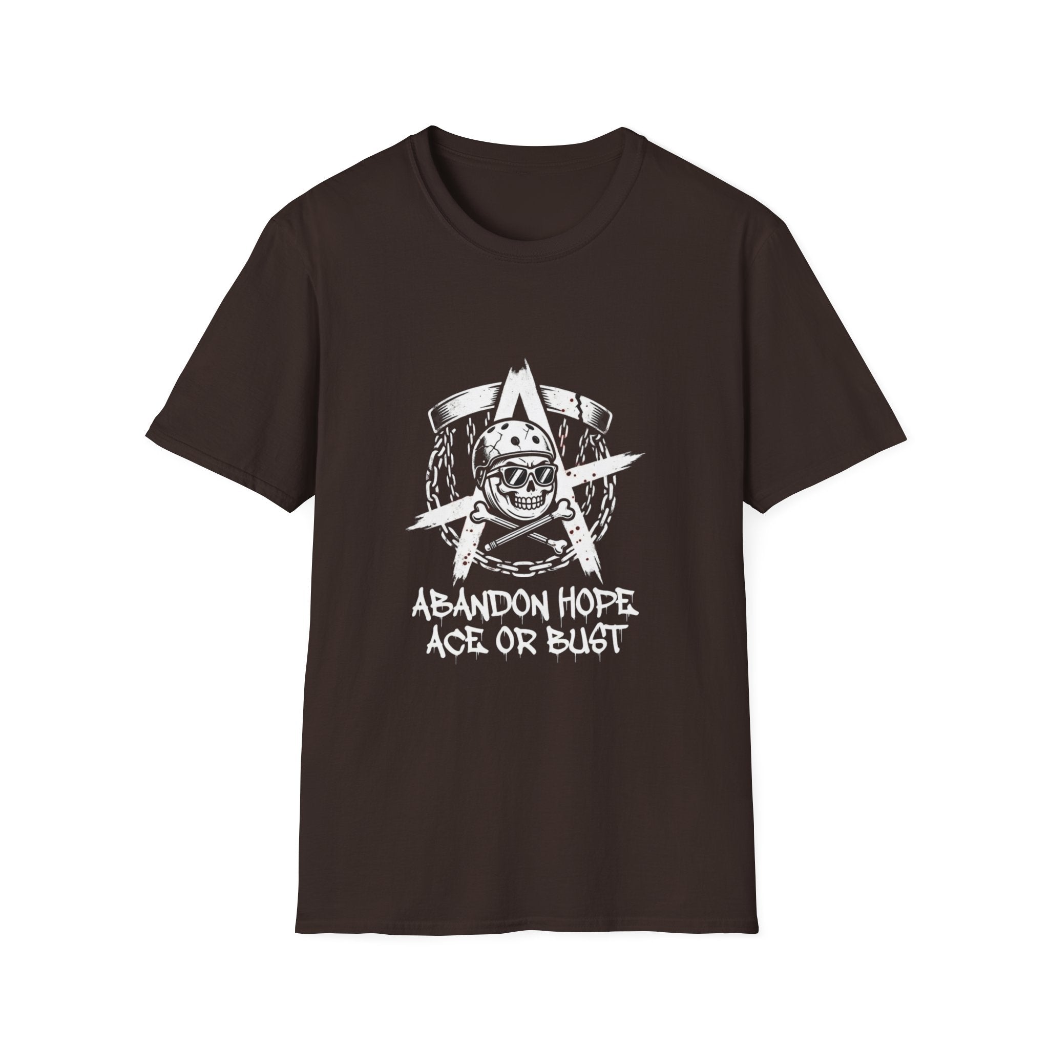 Abandon Hope - Ace or Bust Vintage Disc Golf T-Shirt