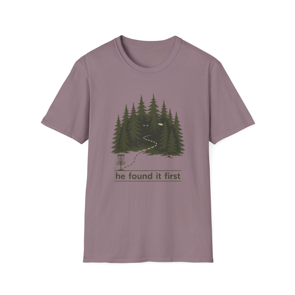 He Found It First Vintage Disc Golf T-Shirt