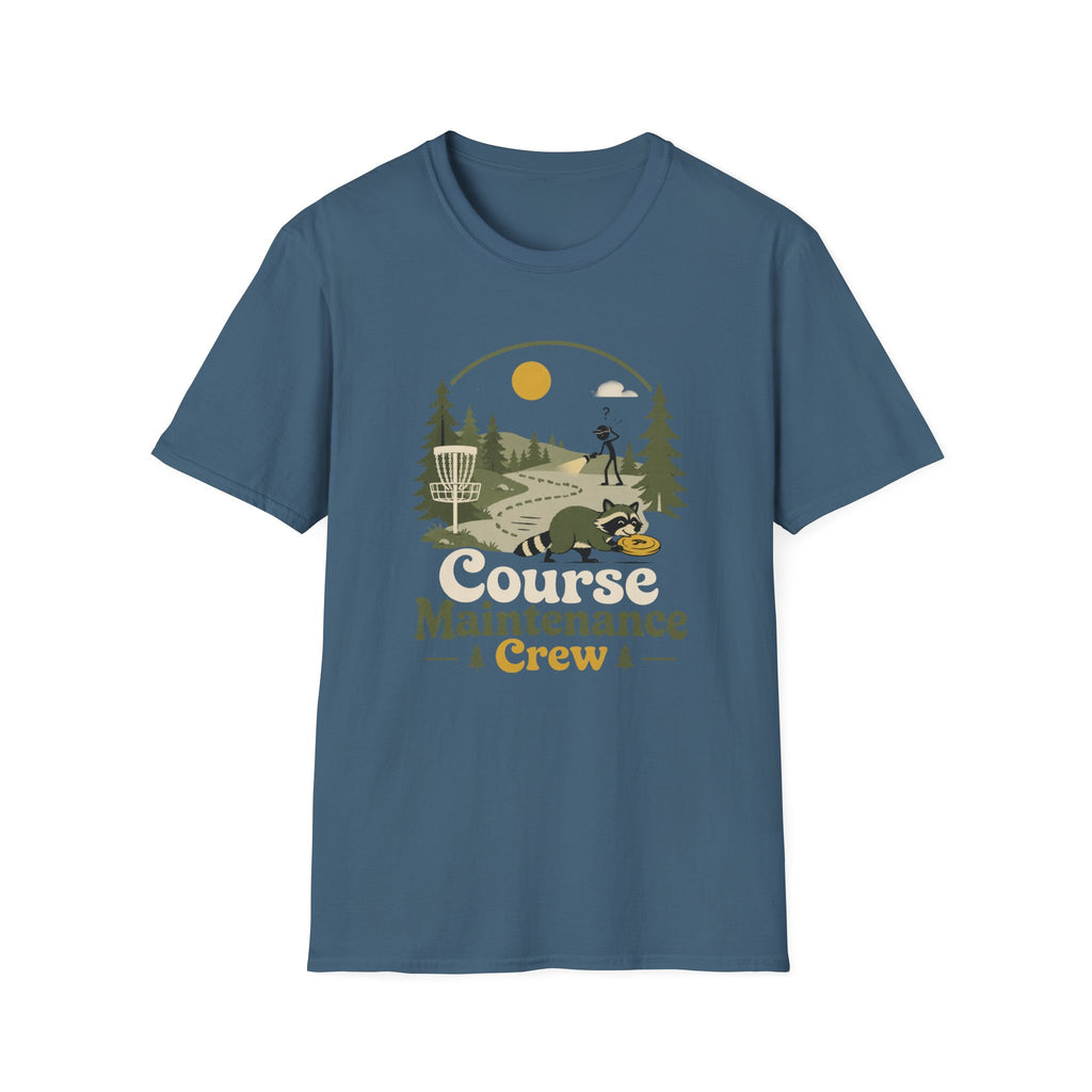 Course Maintenance Crew Vintage Disc Golf T-Shirt