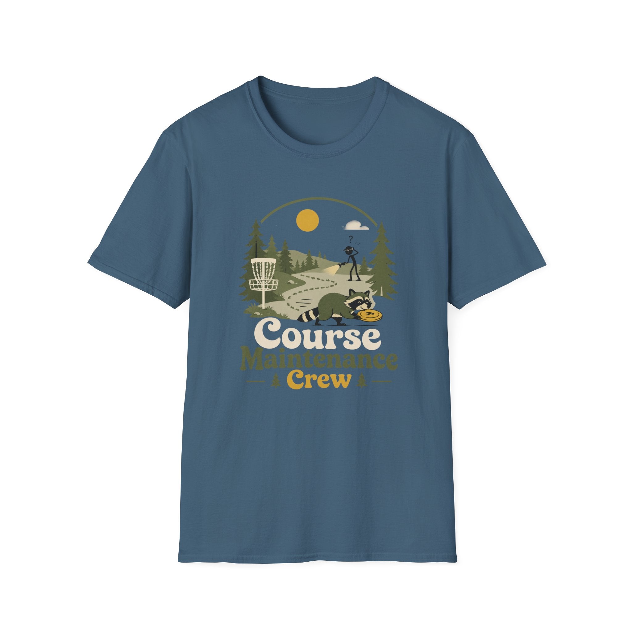 Course Maintenance Crew Vintage Disc Golf T-Shirt