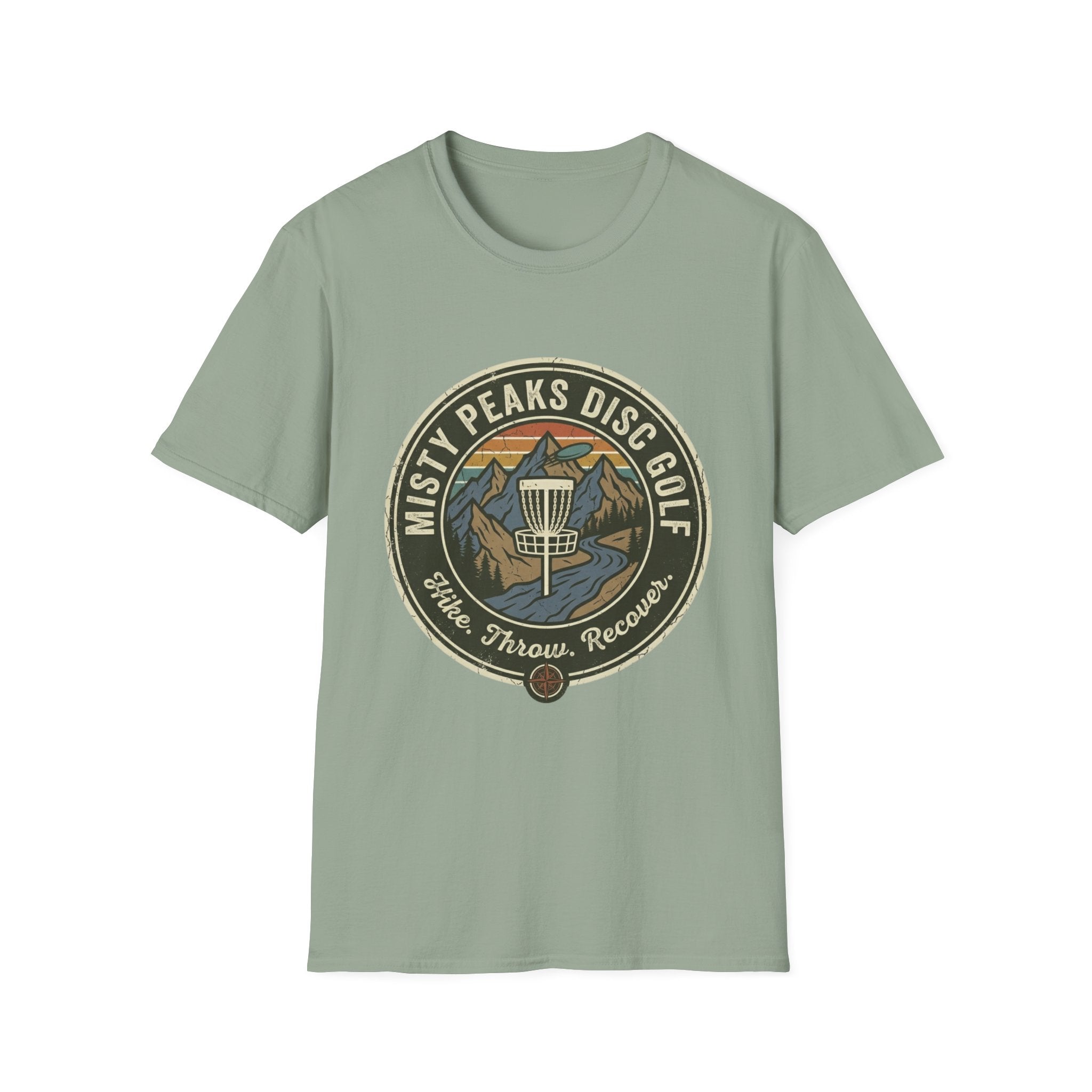 Misty Peaks Disc Golf Vintage Disc Golf T-Shirt