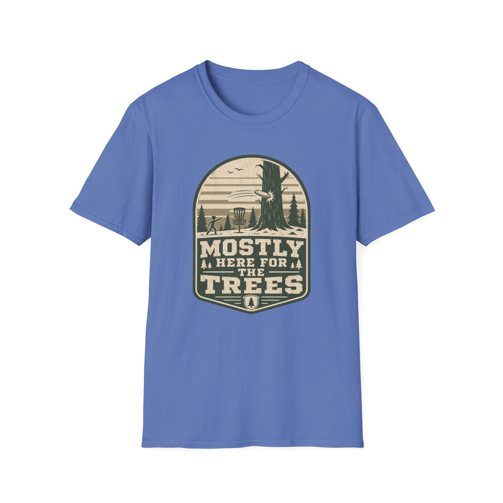 Mostly Here For the TreesVintage Disc Golf T-Shirt