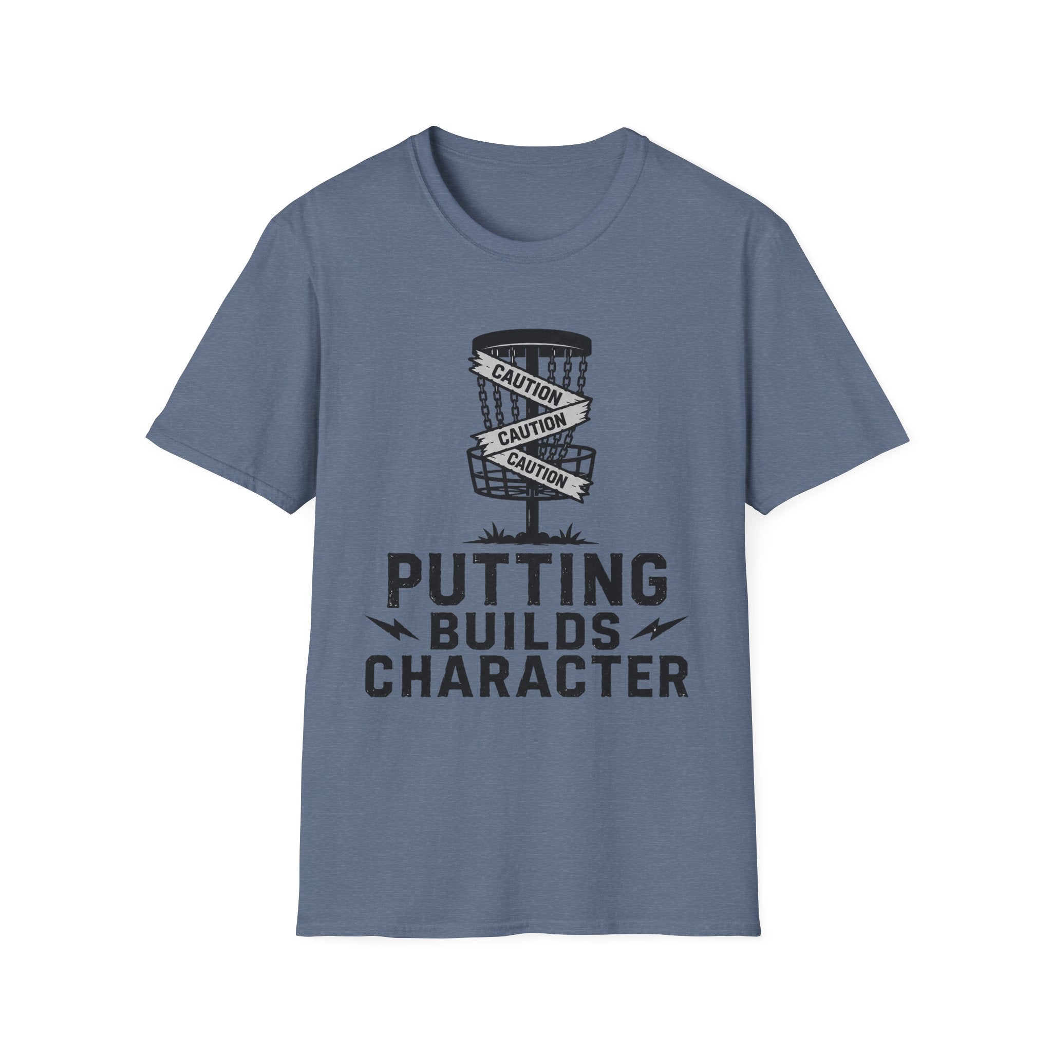 Putting Builds Character Vintage Disc Golf T-Shirt
