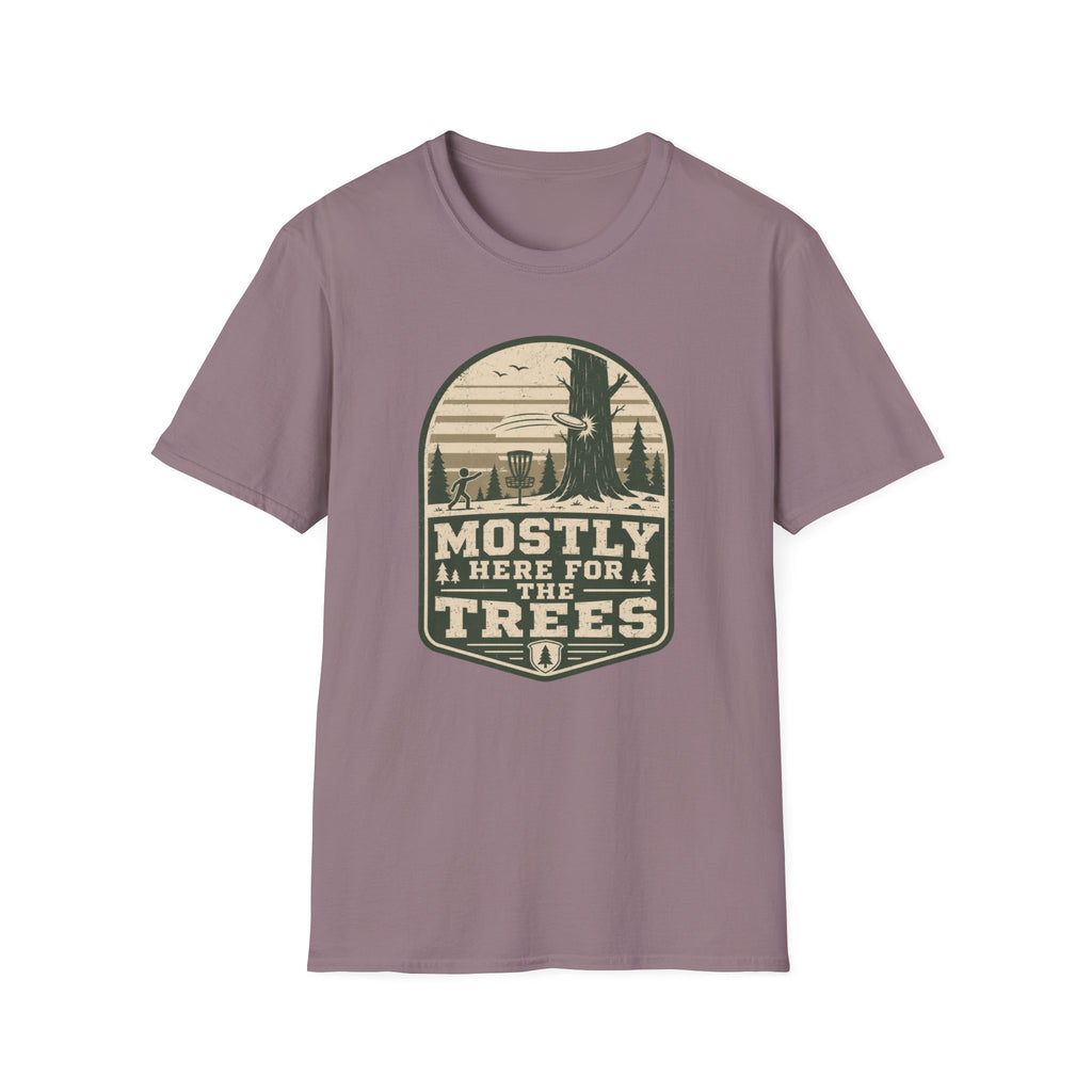 Mostly Here For the TreesVintage Disc Golf T-Shirt