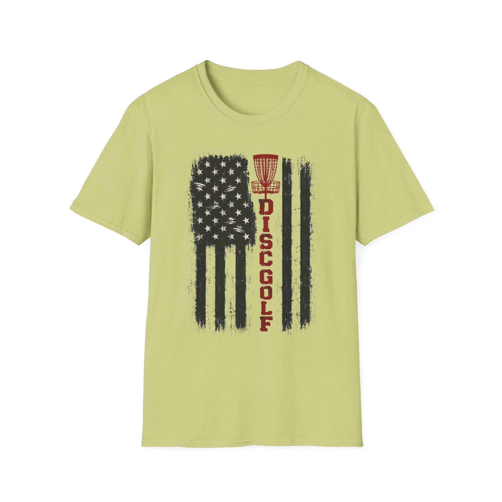 DG Distressed Flag Vintage Disc Golf T-Shirt