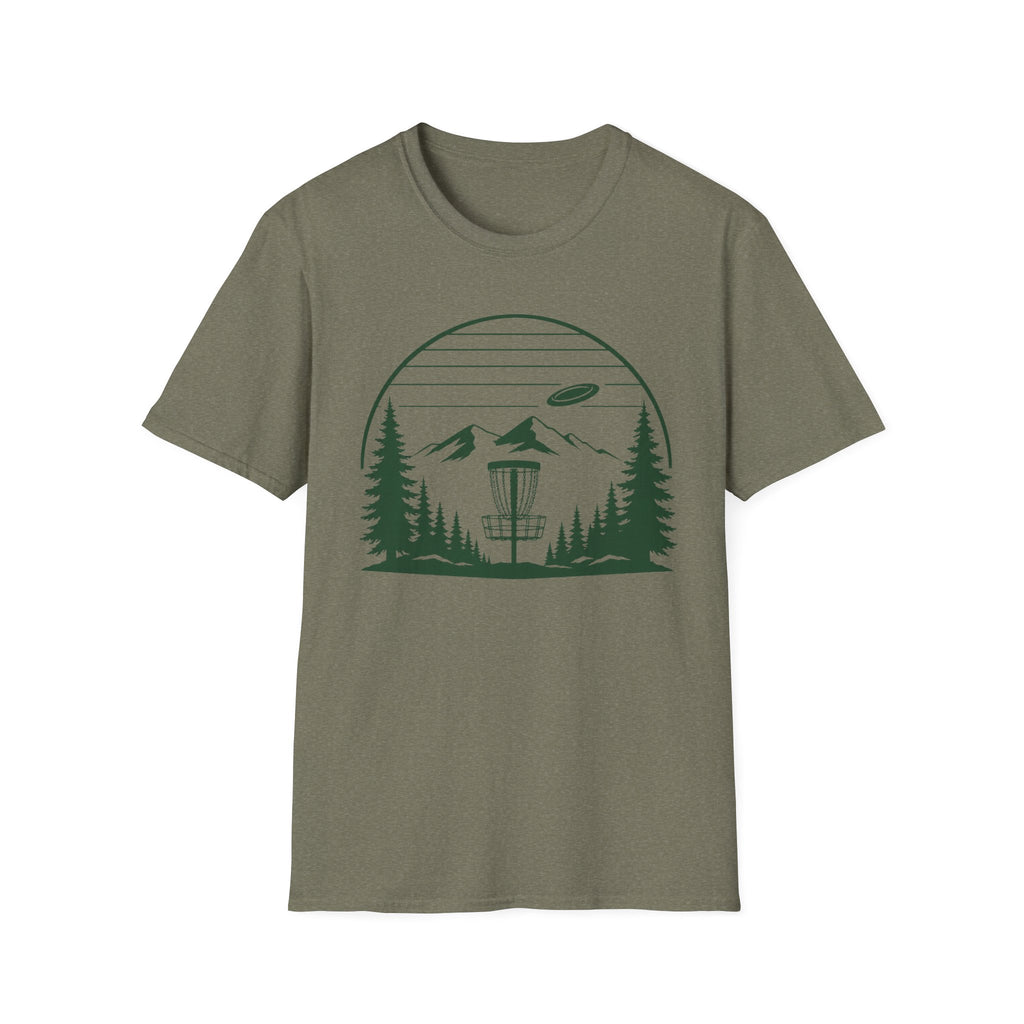 Landscape Basket Vintage Disc Golf T-Shirt