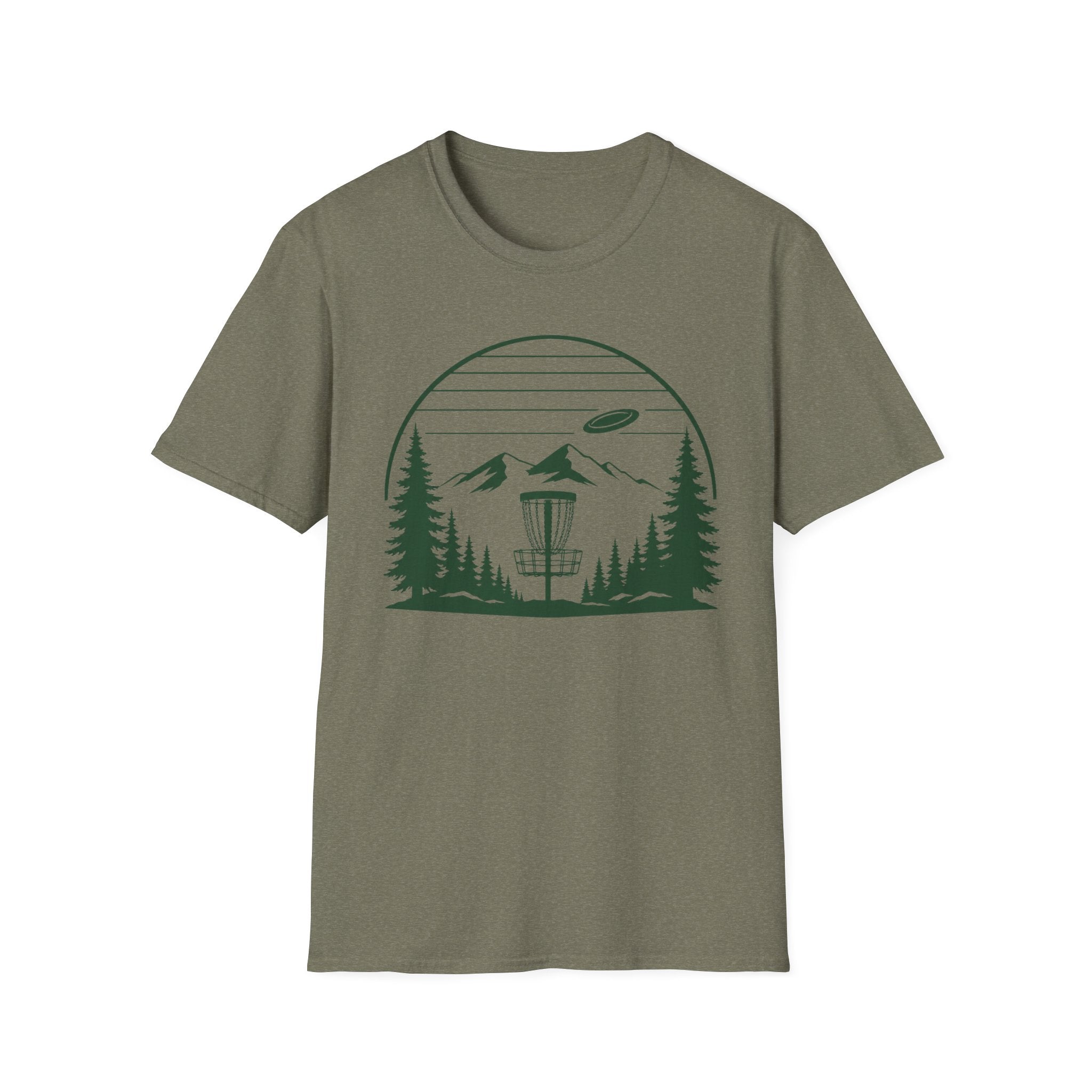 Landscape Basket Vintage Disc Golf T-Shirt