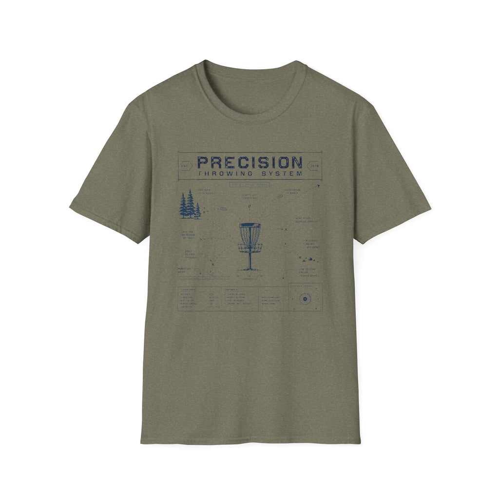 Precision Throwing System Vintage Disc Golf T-Shirt