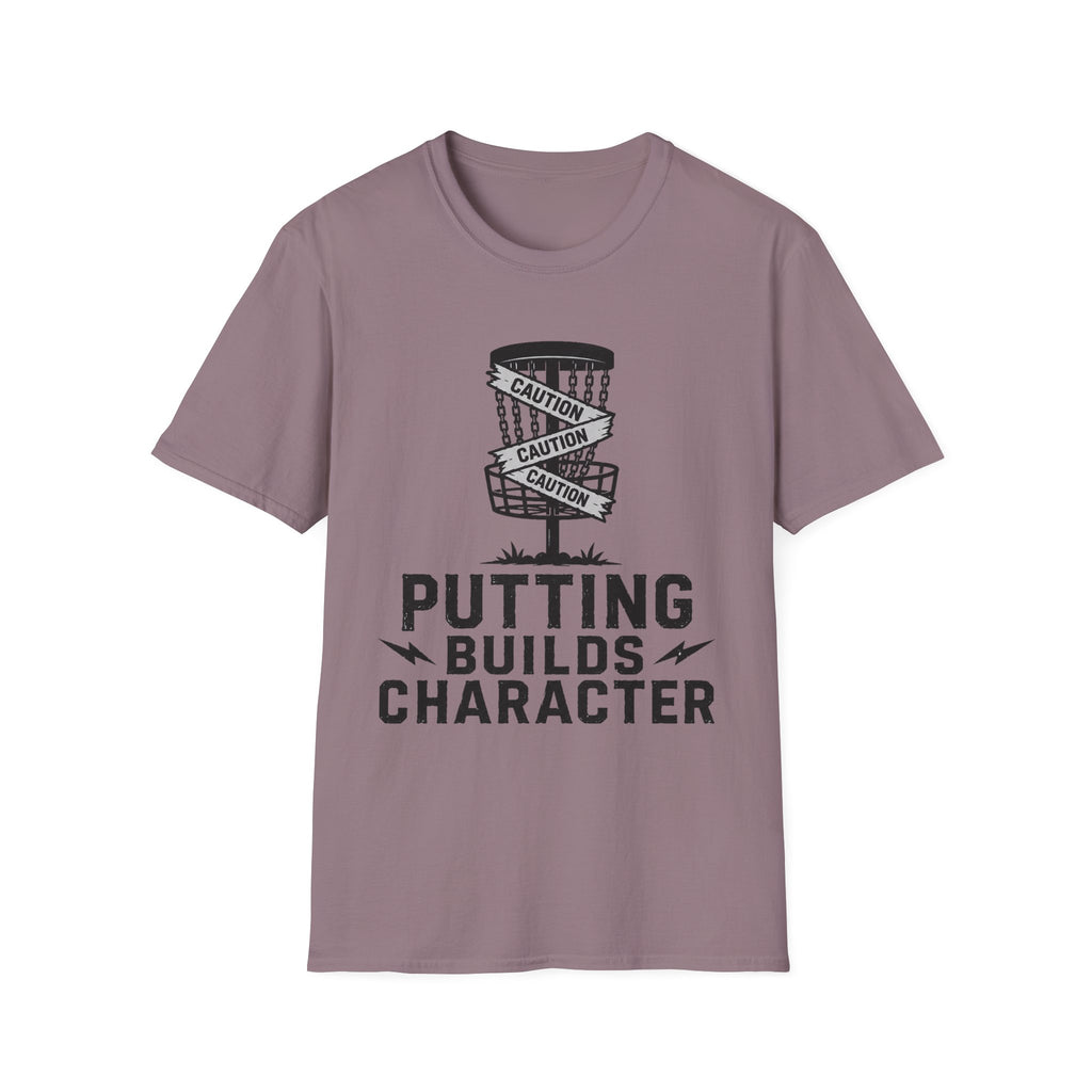 Putting Builds Character Vintage Disc Golf T-Shirt
