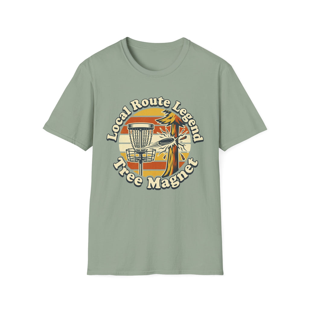 Local Route Tree Magnet Vintage Disc Golf T-Shirt