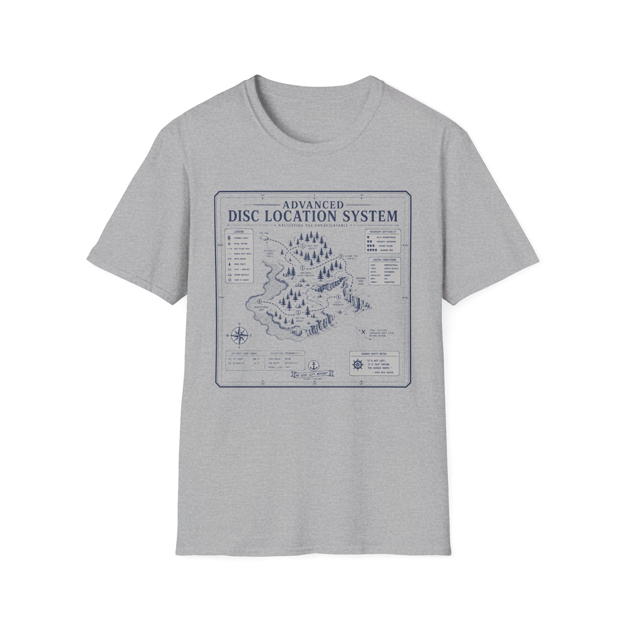 Disc Location System Vintage Disc Golf T-Shirt