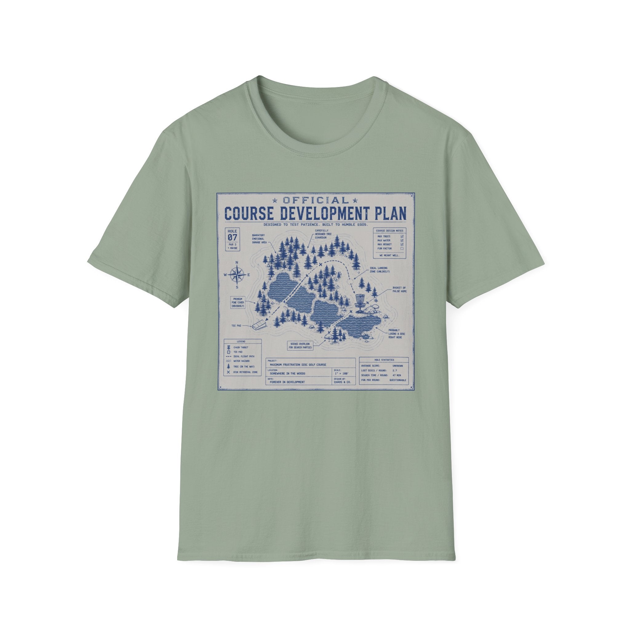 Course Development Plan Vintage Disc Golf T-Shirt