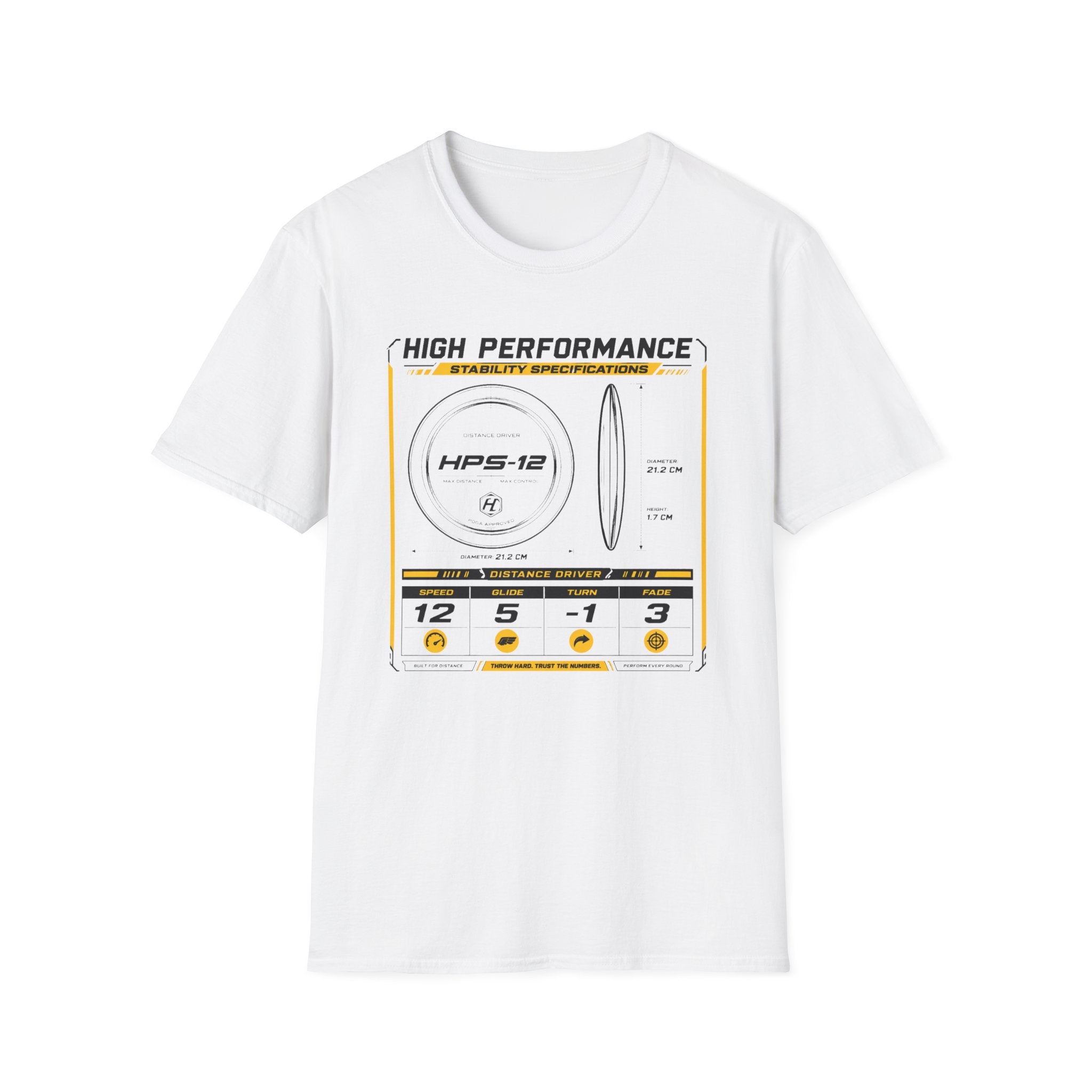Disc Blueprint Vintage Disc Golf T-Shirt