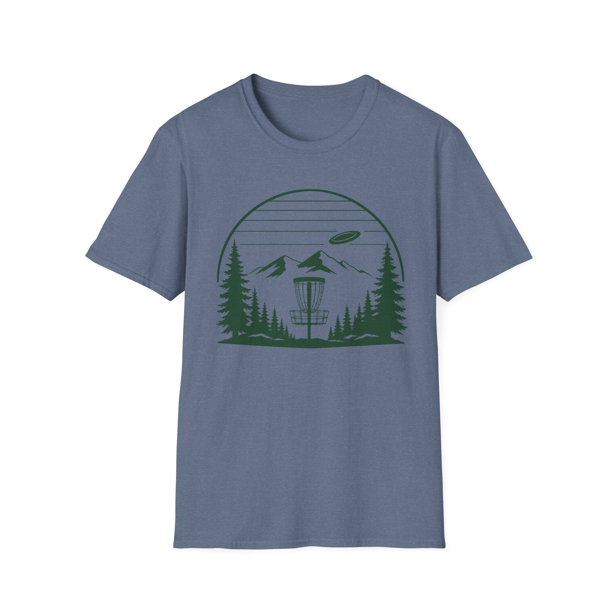 Landscape Basket Vintage Disc Golf T-Shirt
