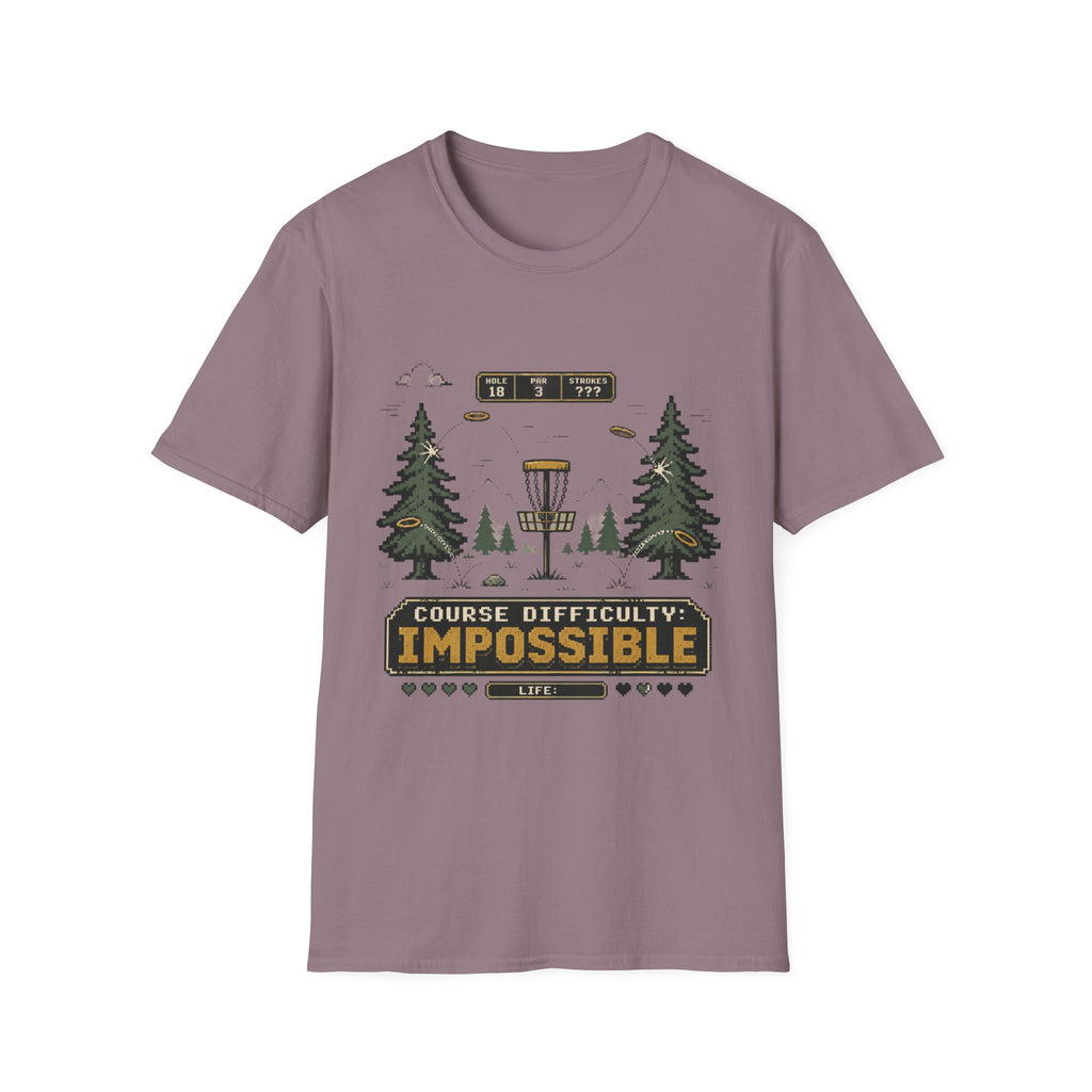 Course Difficulty Impossible Vintage Disc Golf T-Shirt
