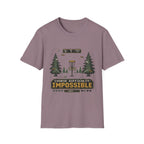 Course Difficulty Impossible Vintage Disc Golf T-Shirt