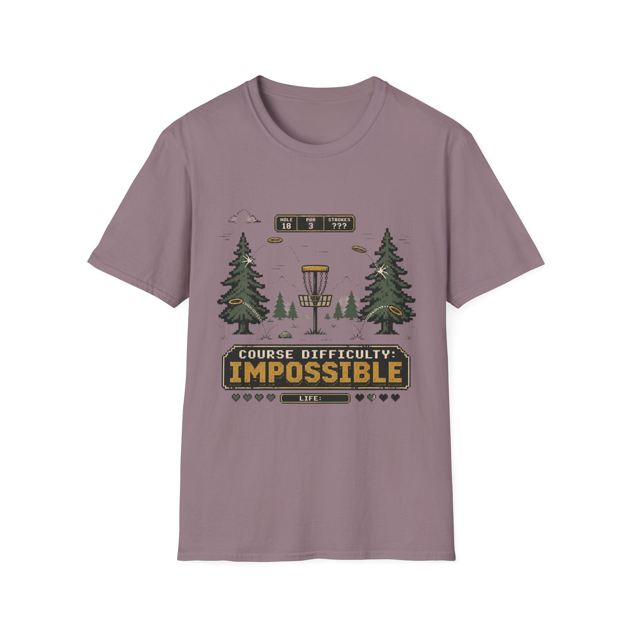 Course Difficulty Impossible Vintage Disc Golf T-Shirt