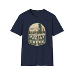 Mostly Here For the TreesVintage Disc Golf T-Shirt