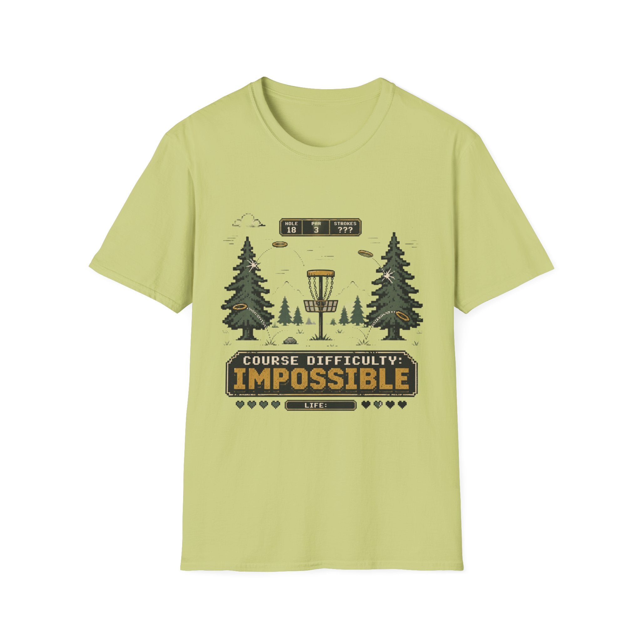Course Difficulty Impossible Vintage Disc Golf T-Shirt