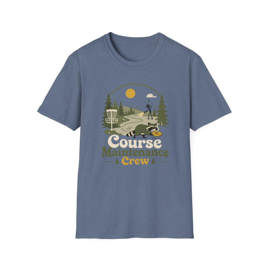 Course Maintenance Crew Vintage Disc Golf T-Shirt
