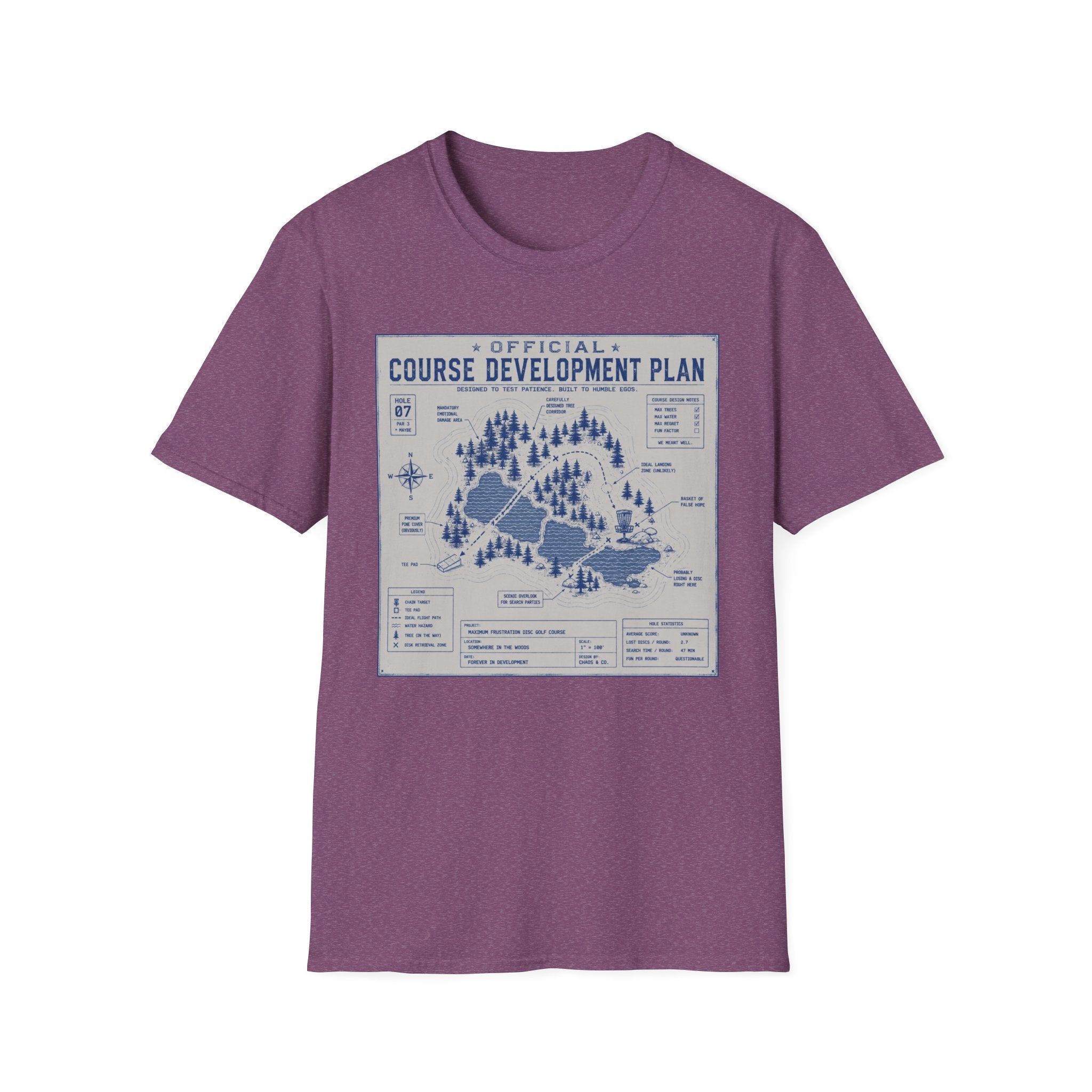 Course Development Plan Vintage Disc Golf T-Shirt