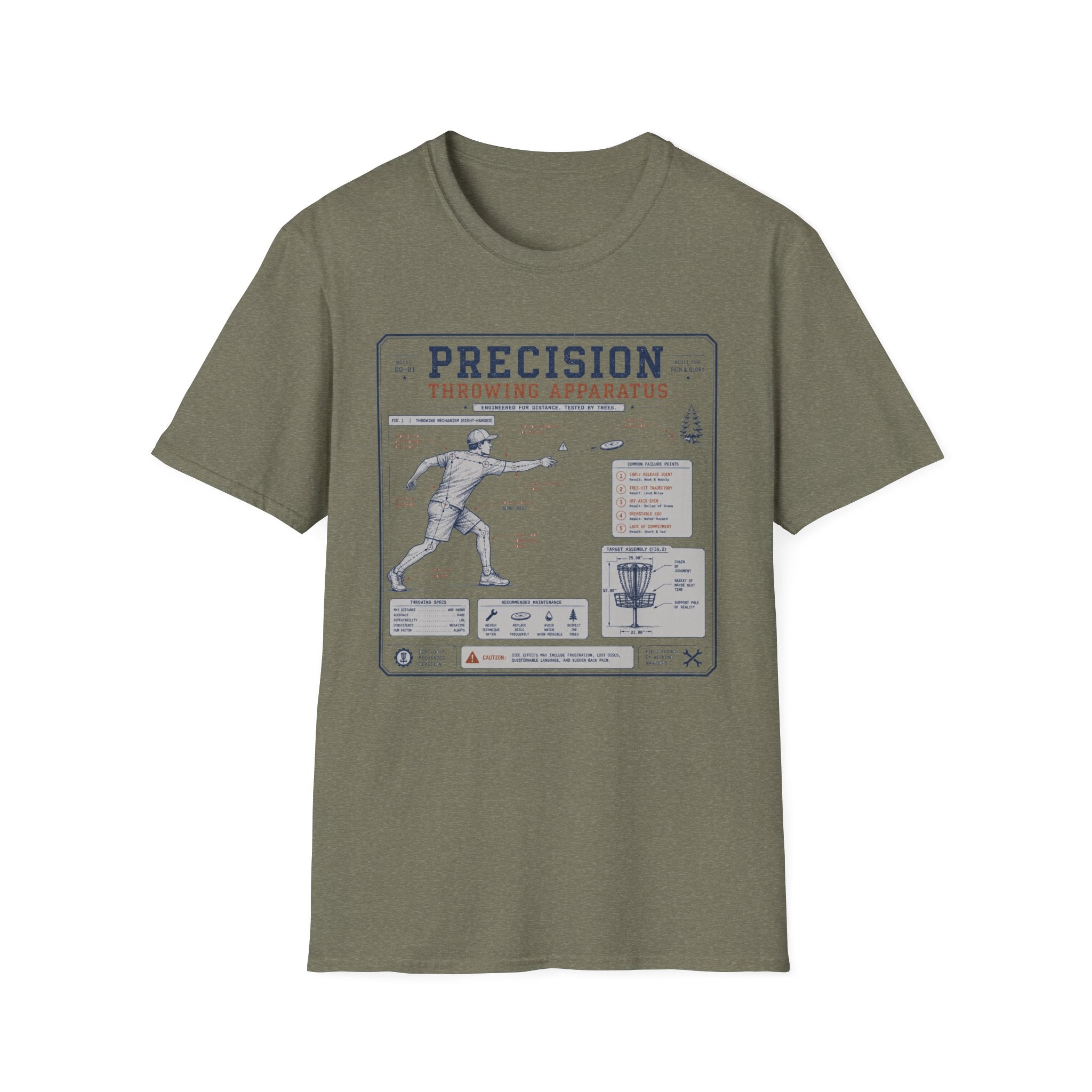 Precision Throwing Apparatus Vintage Disc Golf T-Shirt
