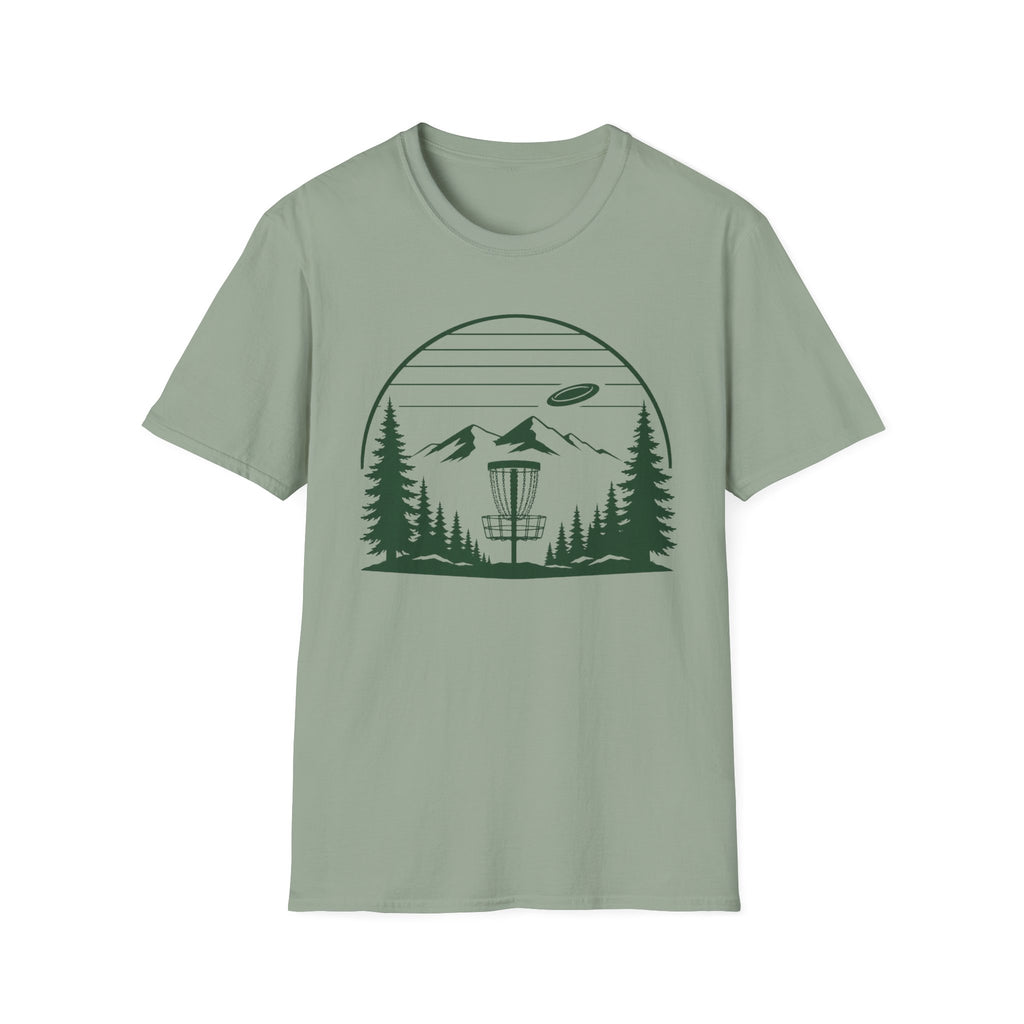 Landscape Basket Vintage Disc Golf T-Shirt