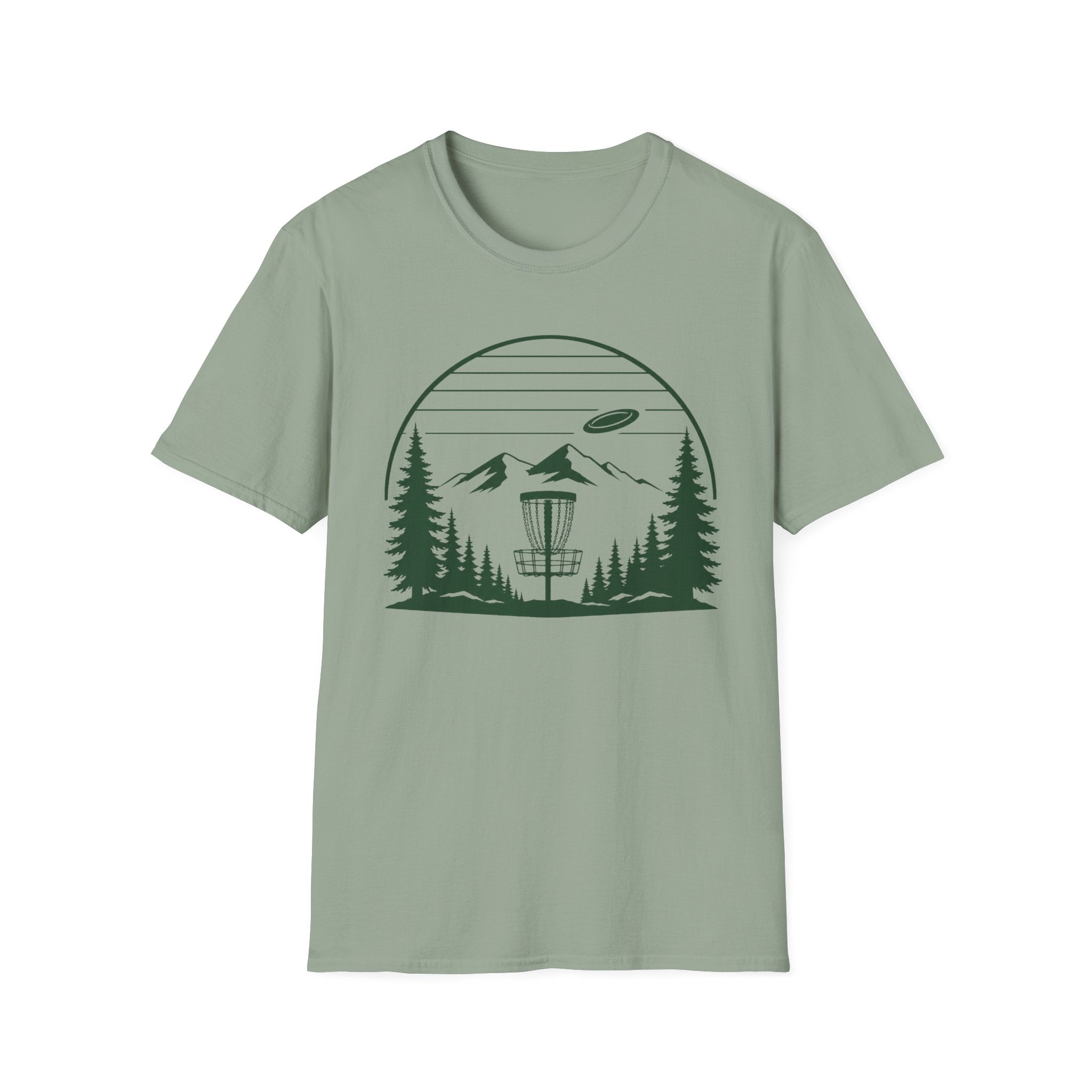Landscape Basket Vintage Disc Golf T-Shirt