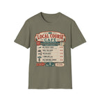 Course Cafe Menu Vintage Disc Golf T-Shirt