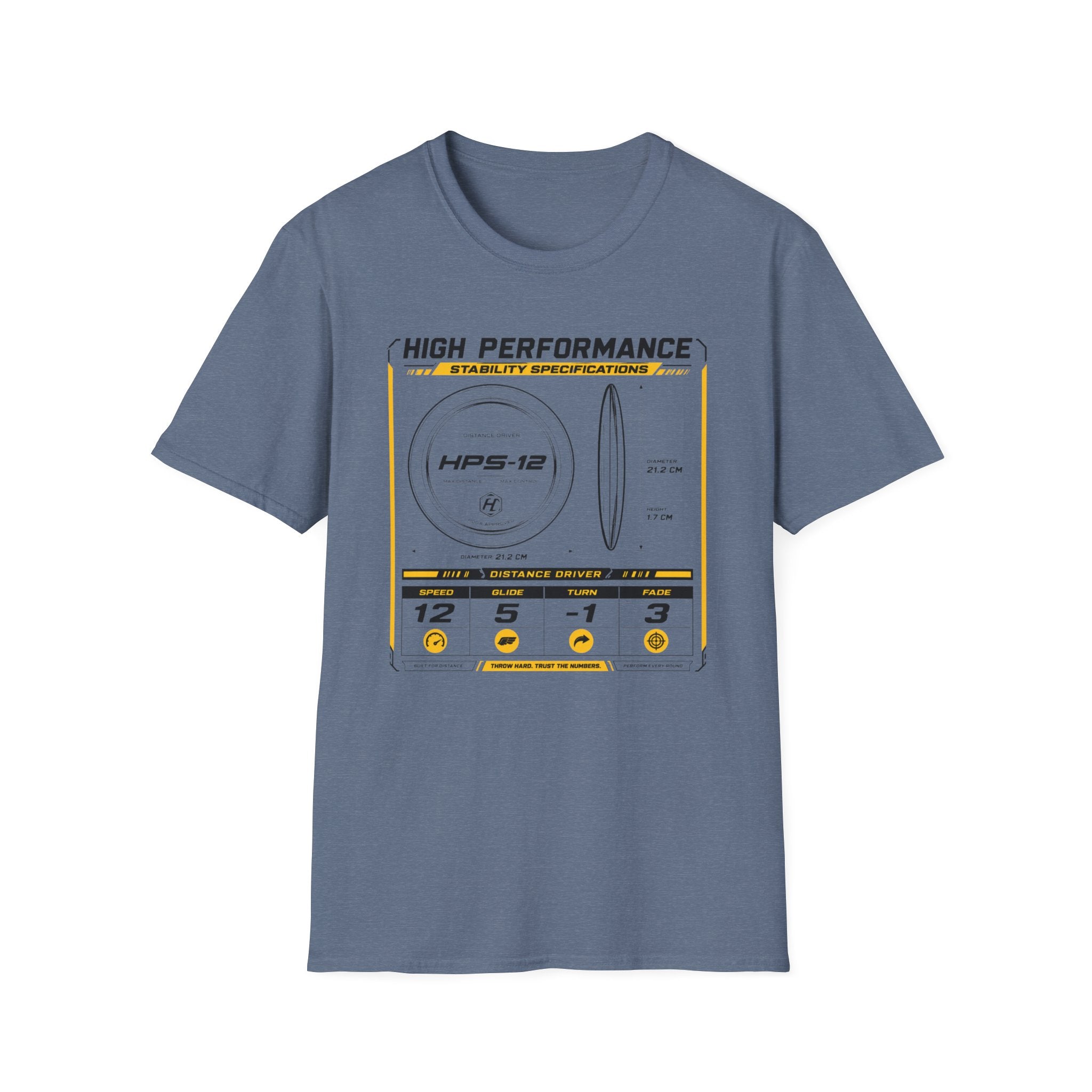Disc Blueprint Vintage Disc Golf T-Shirt