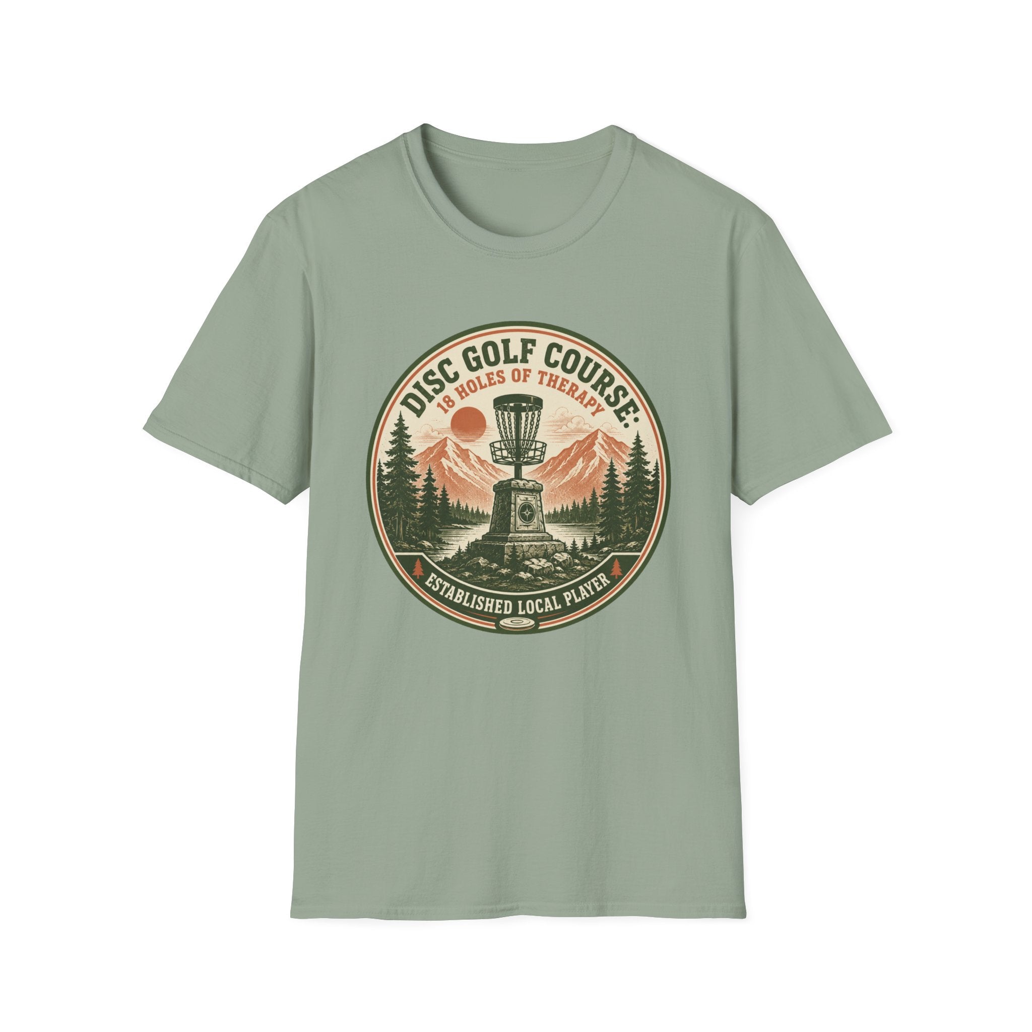 18 Holes of Therapy Vintage Disc Golf T-Shirt
