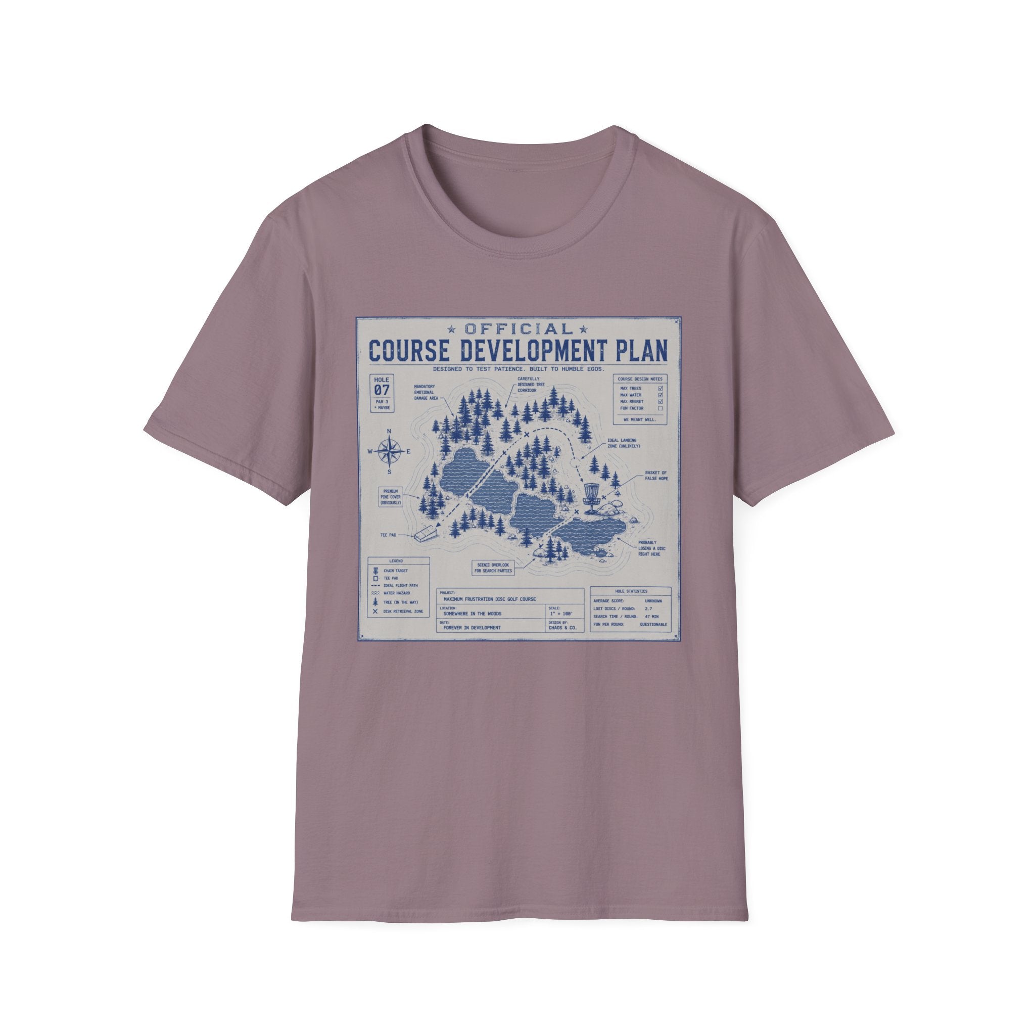 Course Development Plan Vintage Disc Golf T-Shirt