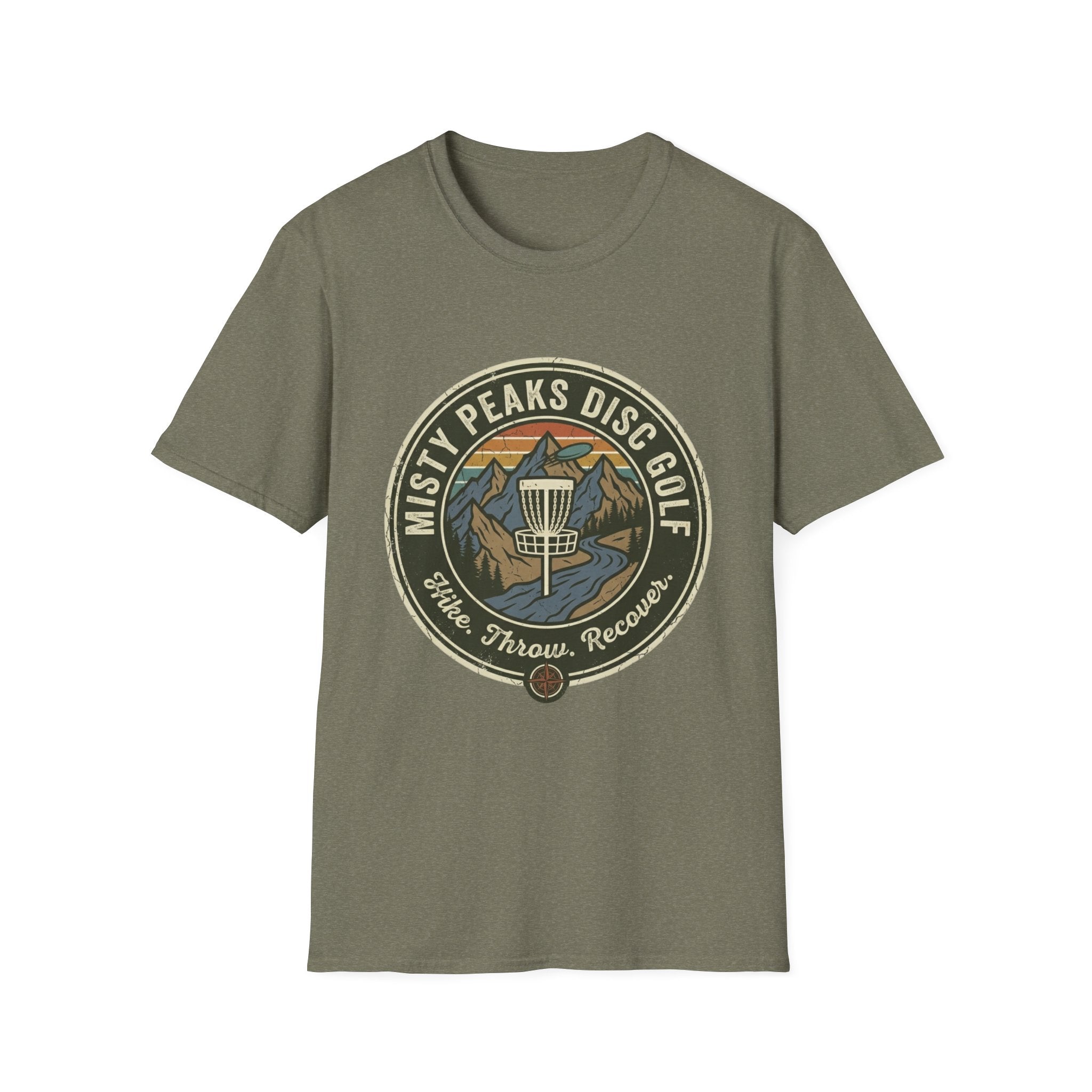 Misty Peaks Disc Golf Vintage Disc Golf T-Shirt